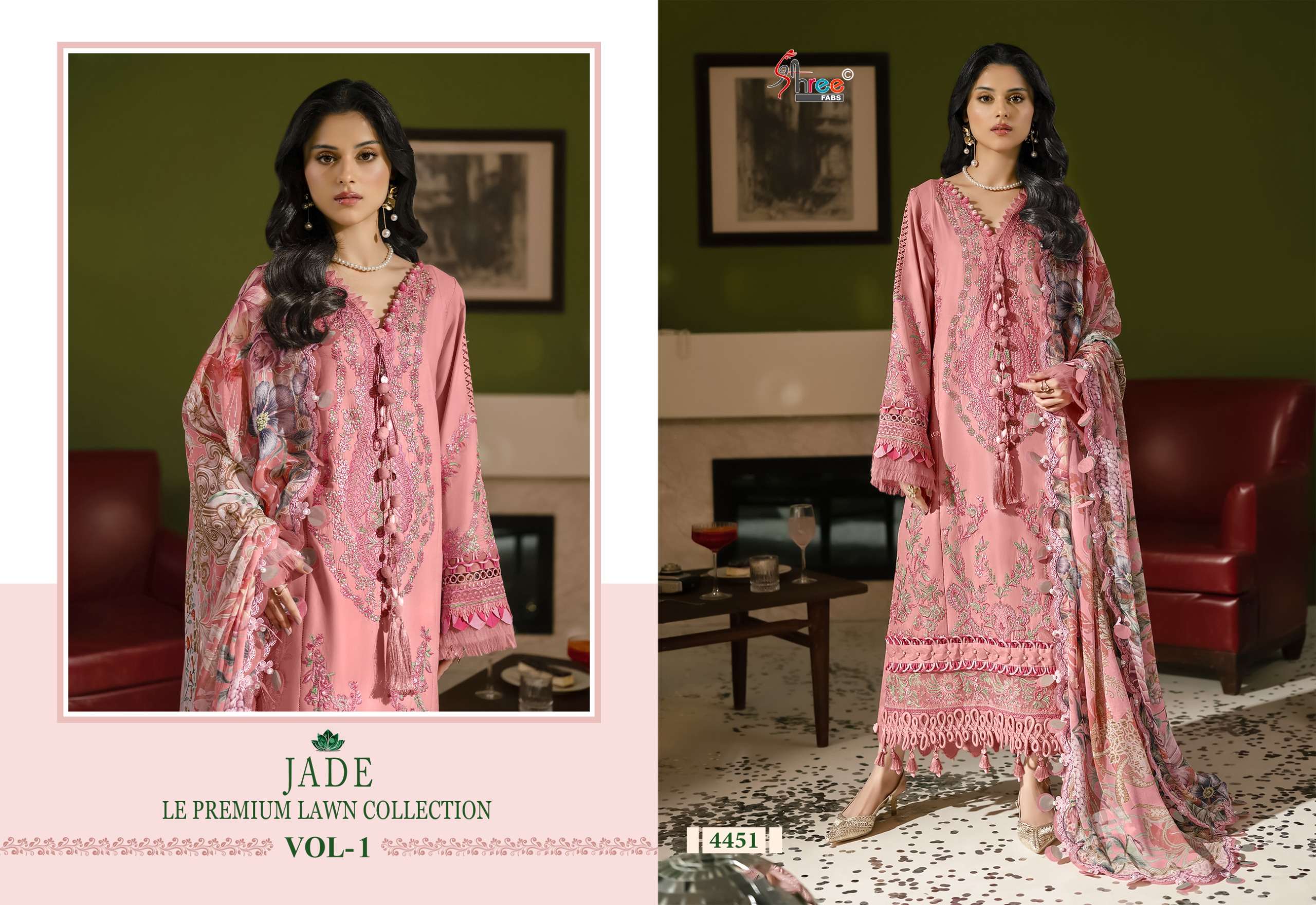 JADE LE PREMIUM LAWN COLLECTION VOL - 01 BY SHREE FABS - 01