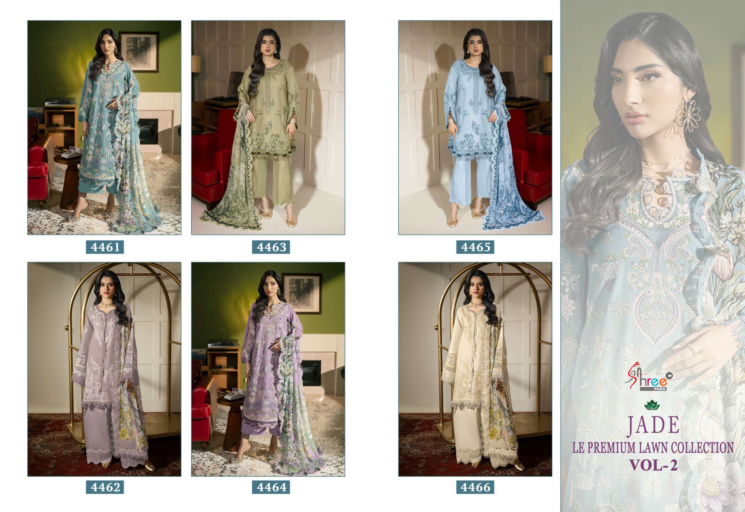 JADE LE PREMIUM LAWN COLLECTION VOL - 02 BY SHREE FABS - 01 - 06 B