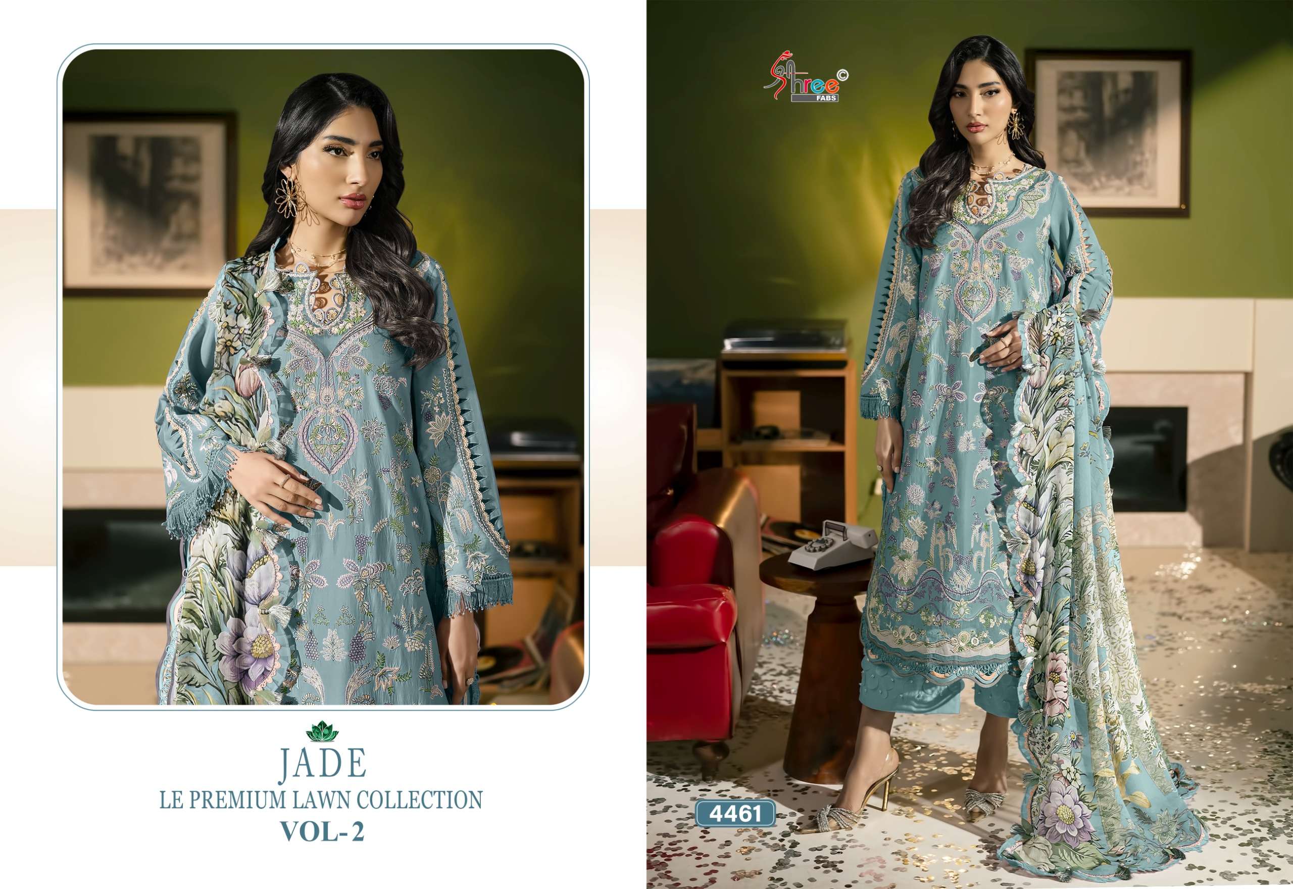 JADE LE PREMIUM LAWN COLLECTION VOL - 02 BY SHREE FABS - 01
