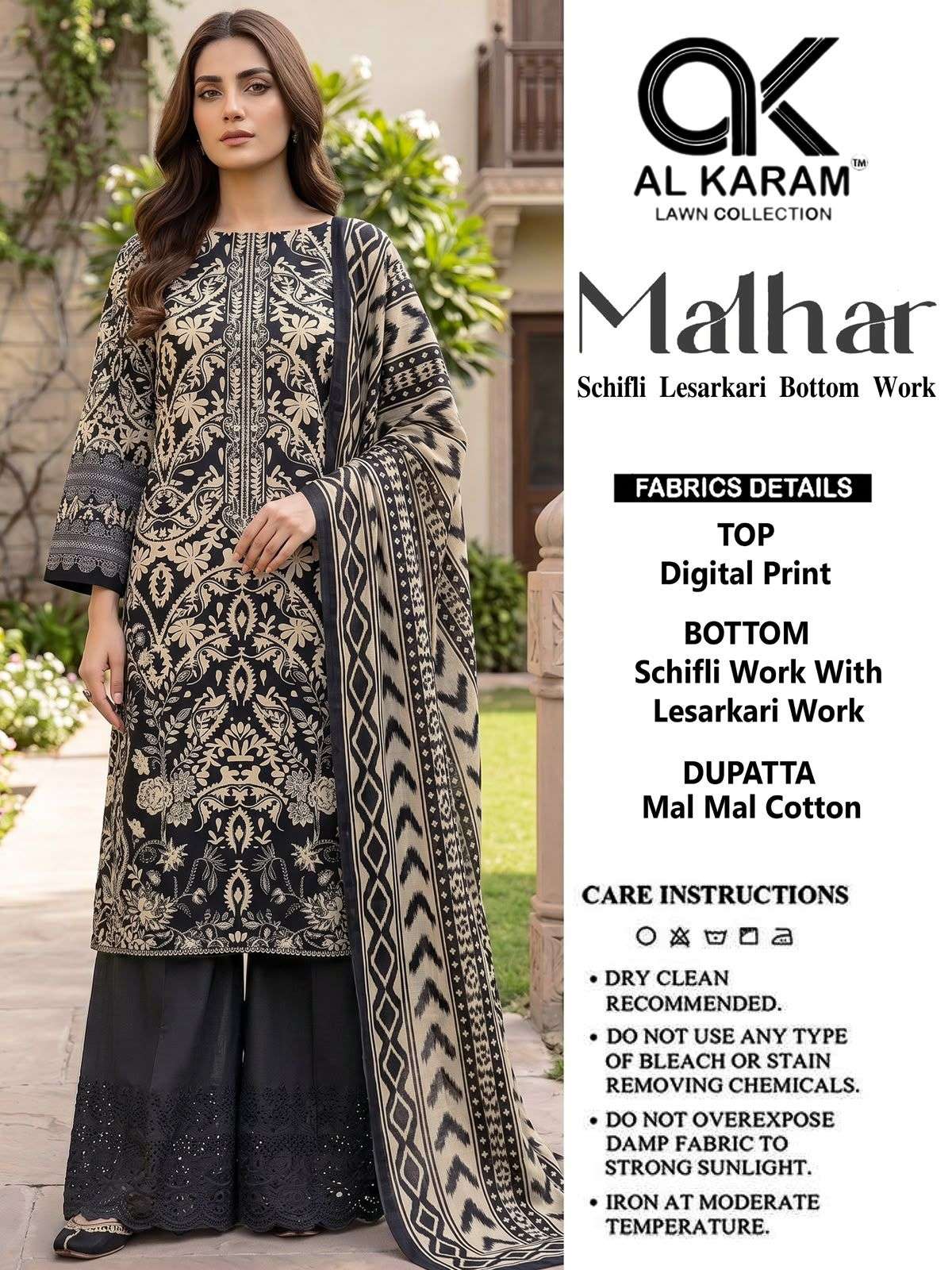 MALHAR BY AL KARAM LAWN COLLECTION - 01