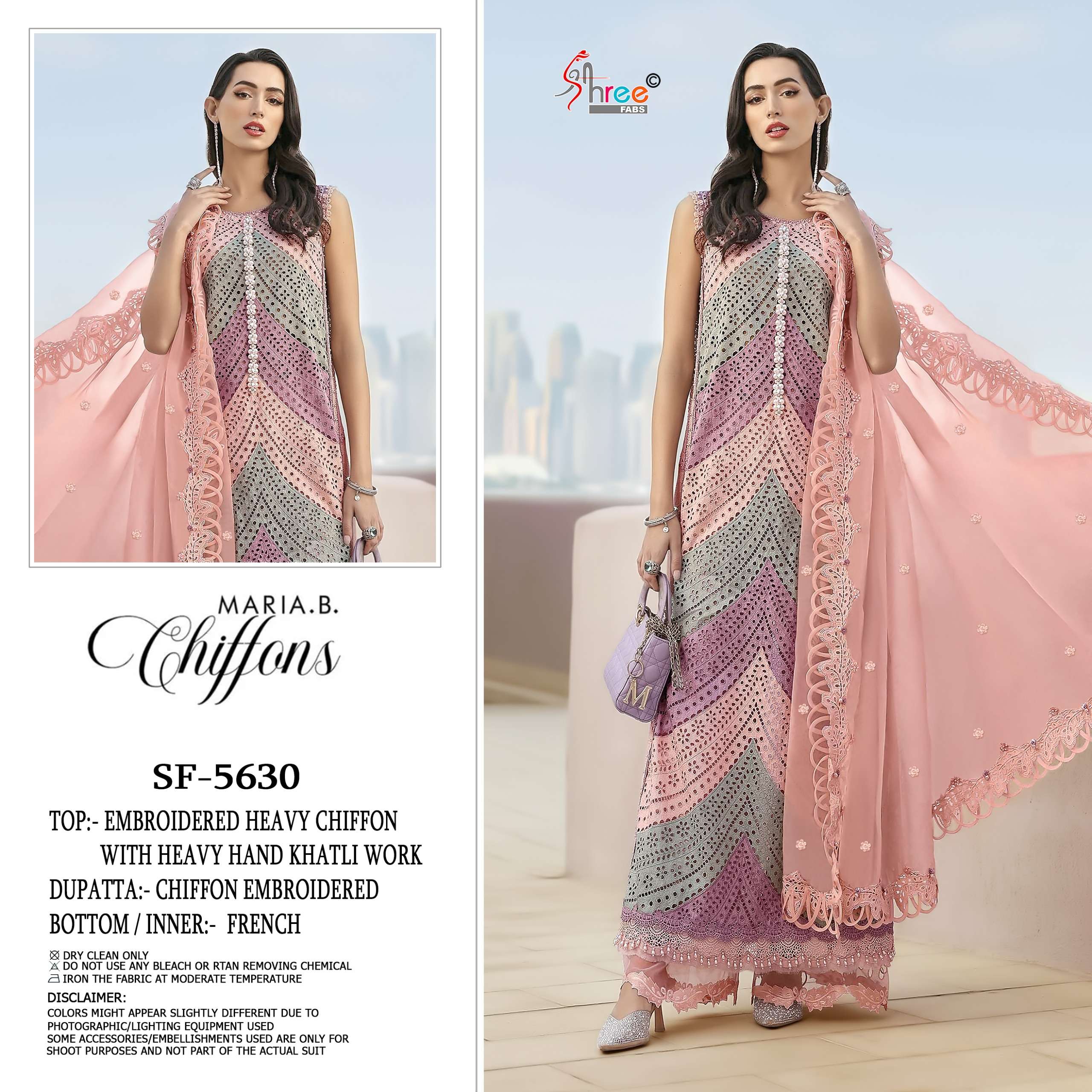 MARIA B CHIFFONS D.NO. SF - 5630 BY SHREE FABS - 01