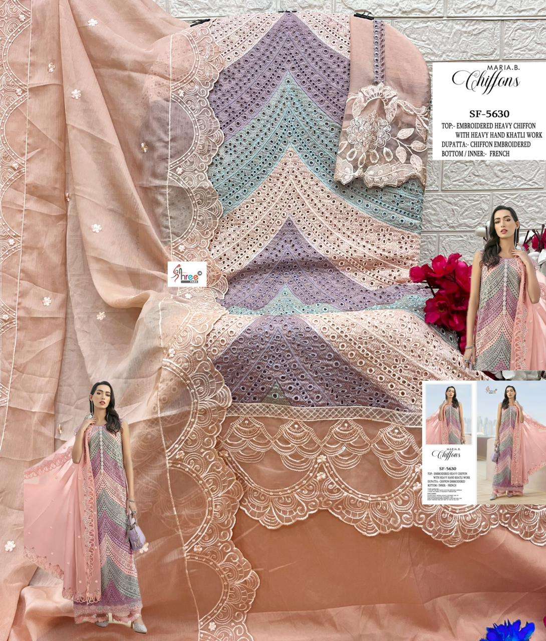 MARIA B CHIFFONS D.NO. SF - 5630 BY SHREE FABS - 03