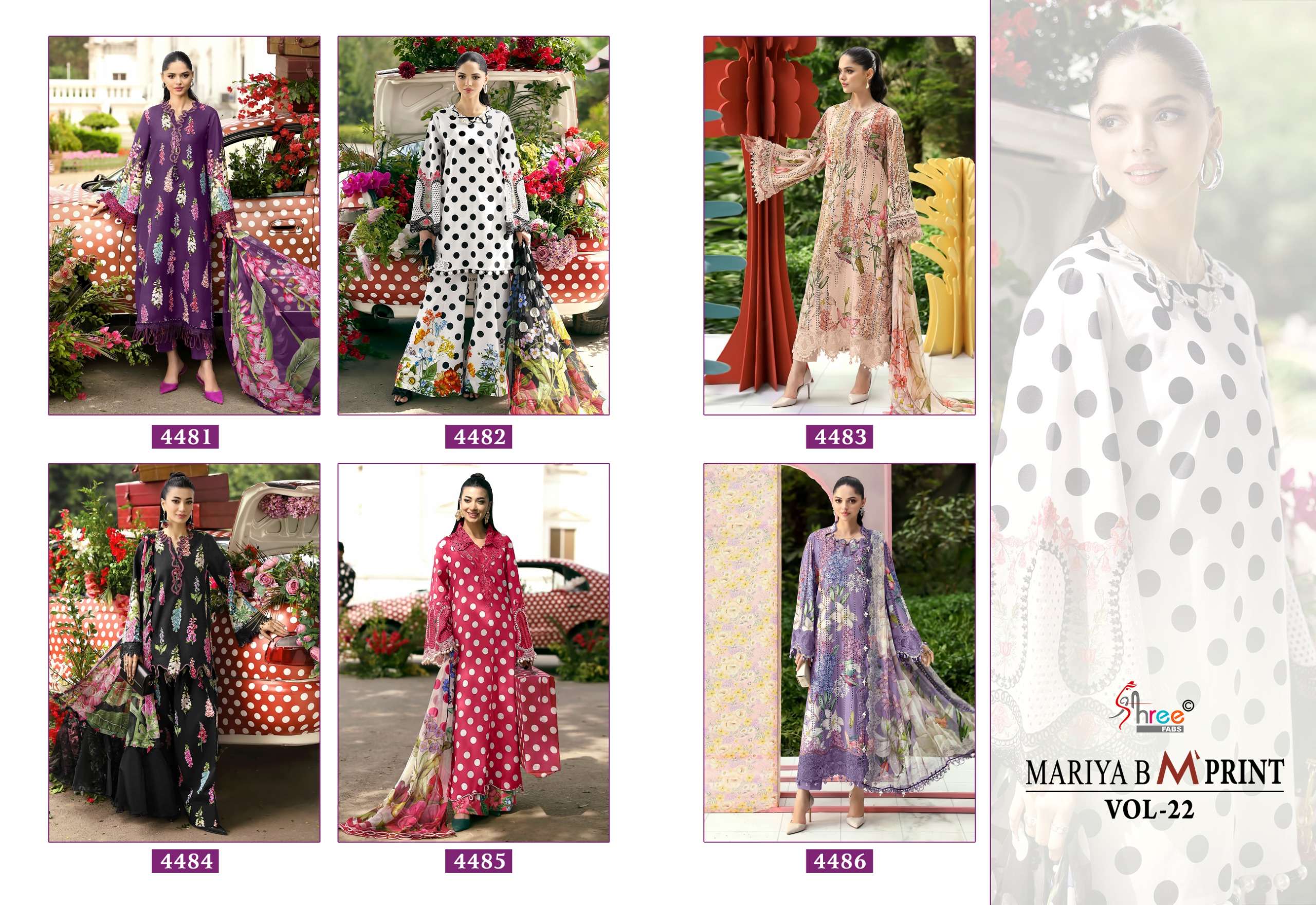 MARIA B M PRINT VOL - 22 BY SHREE FABS - 01 - 06 A