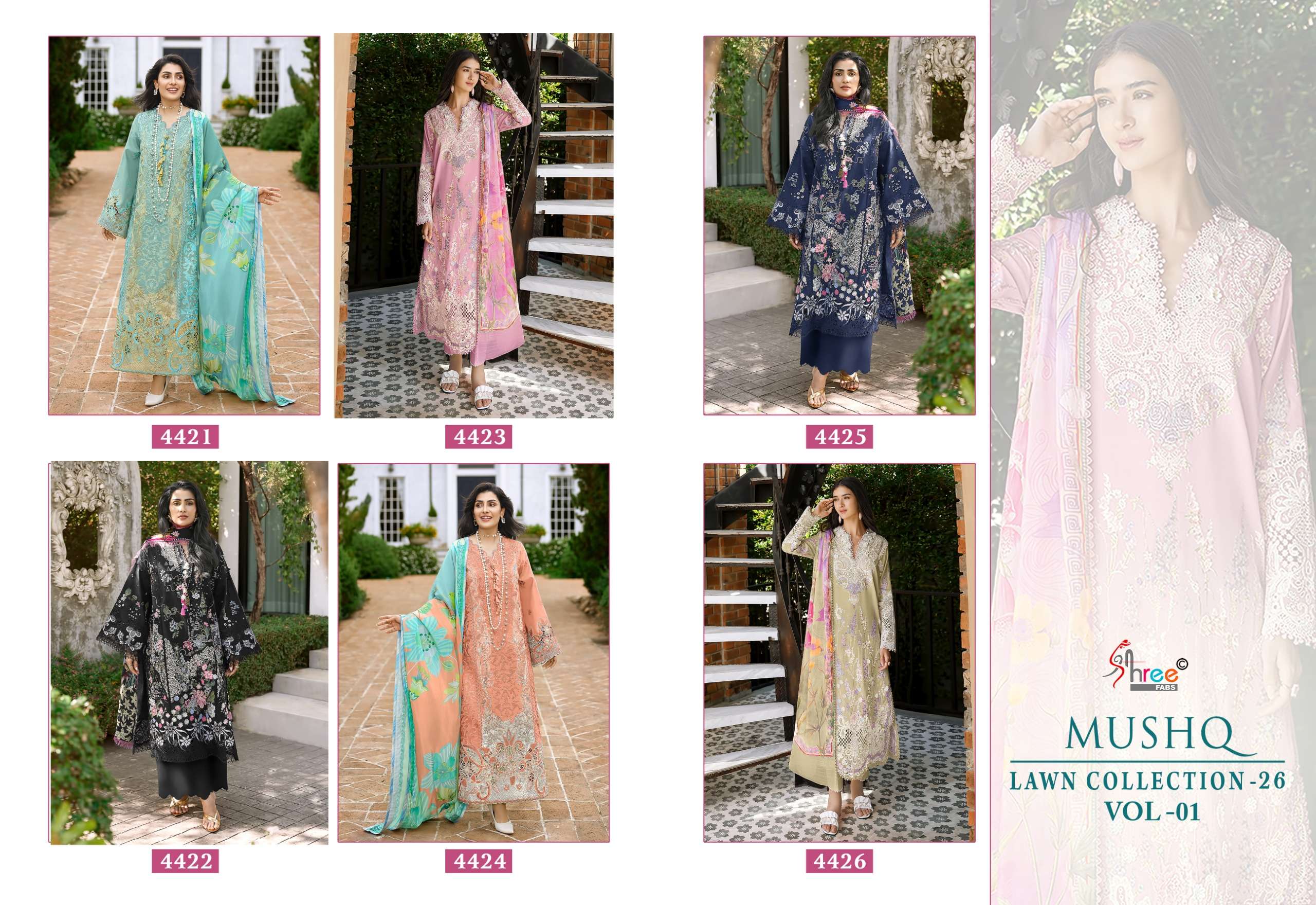 MUSHQ LAWN COLLECTION VOL - 01 BY SHREE FABS - 01 - 06 B