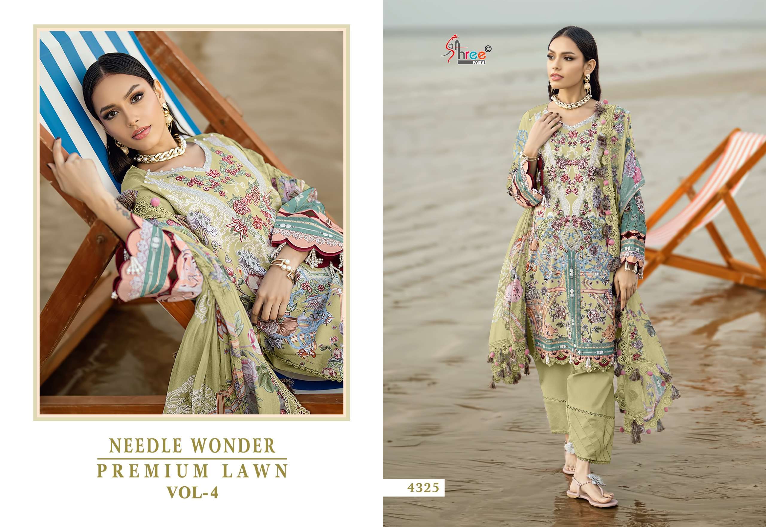 NEEDLE WONDER PREMIUM LAWN VOL - 04 BY SHREE FABS - 05