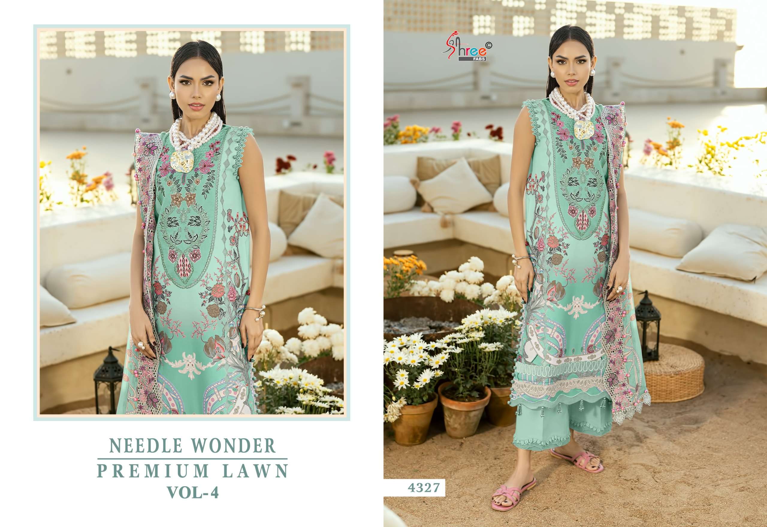 NEEDLE WONDER PREMIUM LAWN VOL - 04 BY SHREE FABS - 07