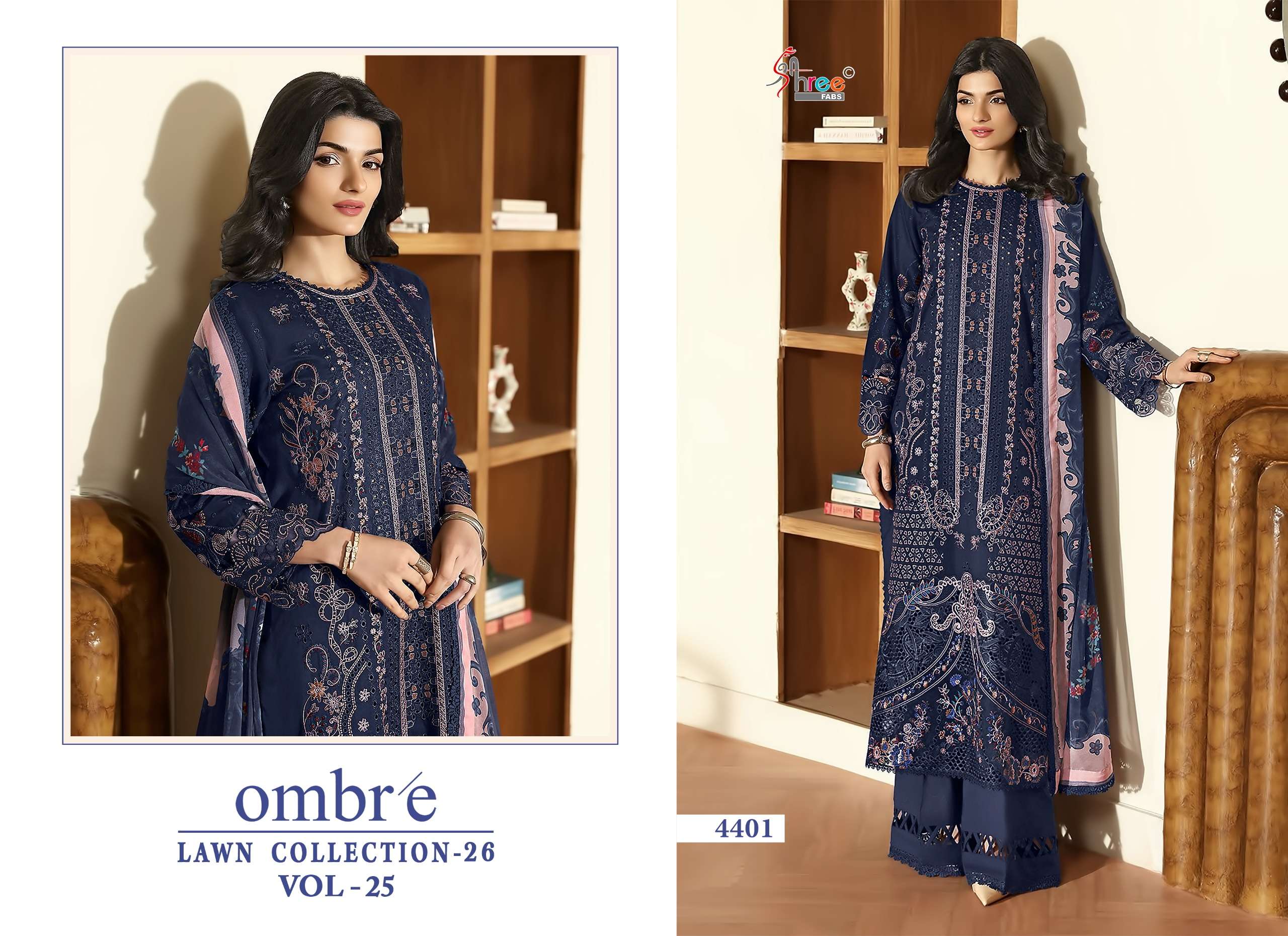 OMBRE LAWN COLLECTION VOL - 25 BY SHREE FABS - 01