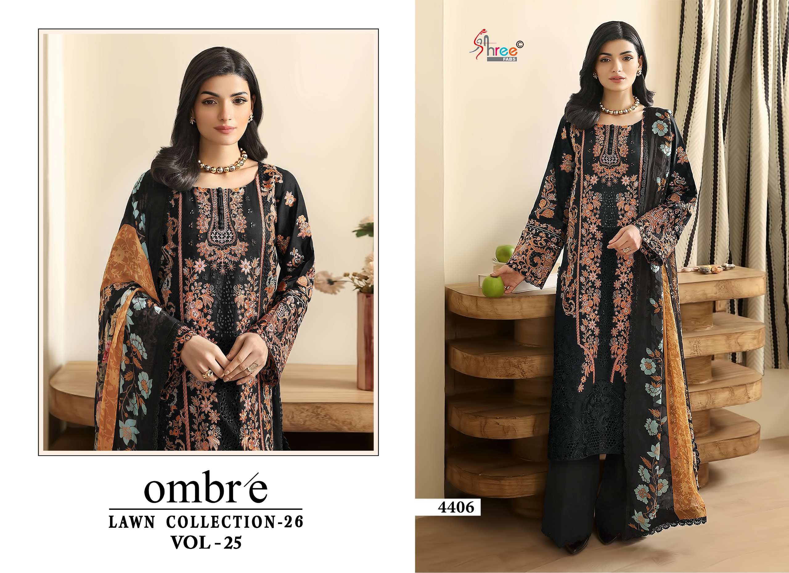 OMBRE LAWN COLLECTION VOL - 25 BY SHREE FABS - 06
