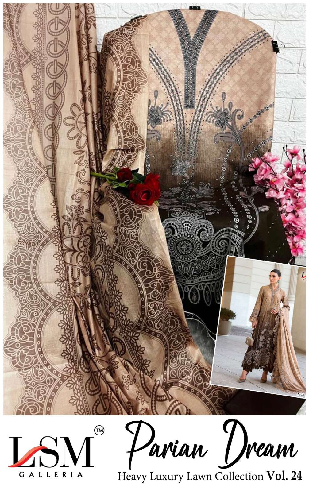 PARIAN DREAM HEAVY LUXURY LAWN COLLECTION VOL - 24 BY LSM - 10