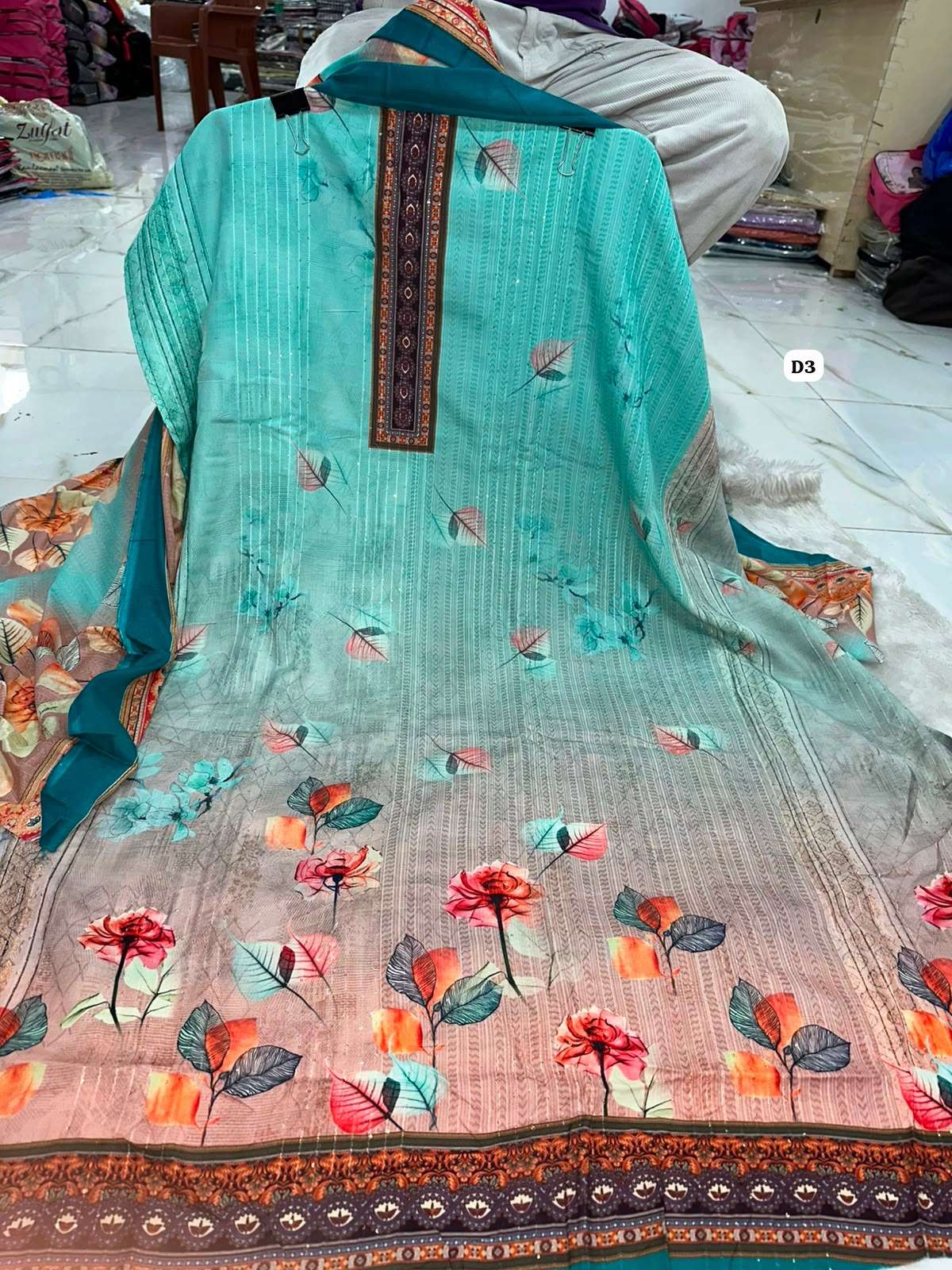 Premium Printed Cotton Collection Code - NOP09 By Al Karam - 01 - 06