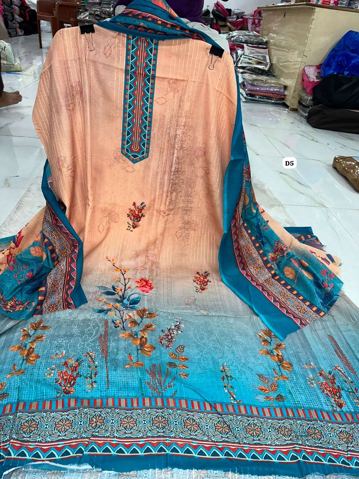 Premium Printed Cotton Collection Code - NOP09 By Al Karam - 05