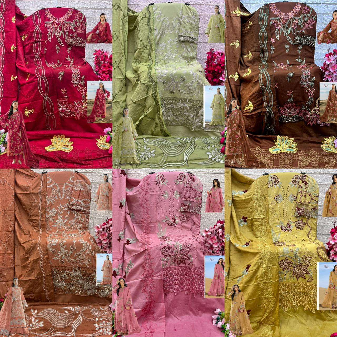 RANG RASIYA PREMIUM LAWN COLLECTION VOL - 05 OPEN PIC BY SHREE FABS - 01 - 06 B
