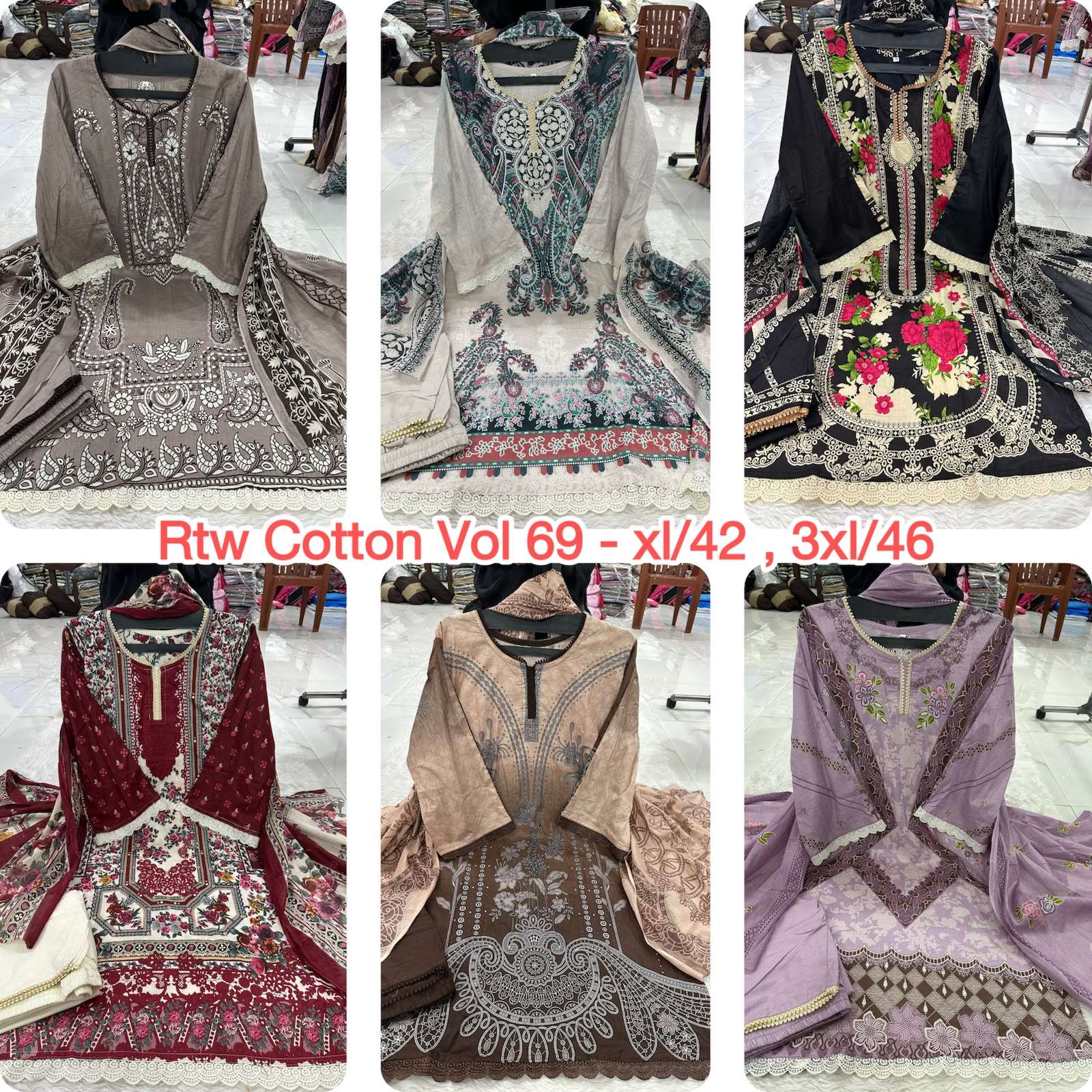READY MADE HEAVY COTTON LUXURY COLLECTION VOL - 69 BY RTW - 01 - 06