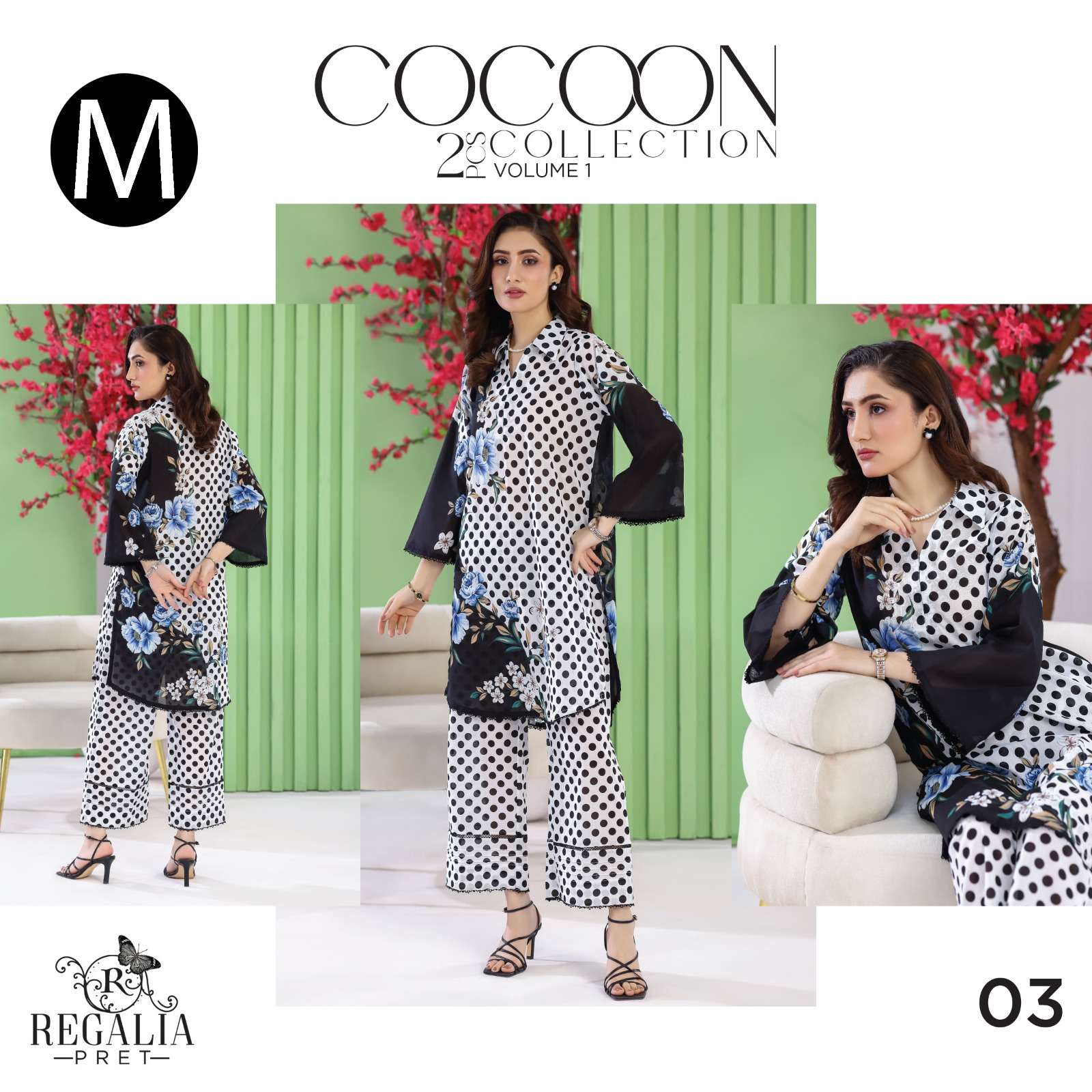 RTW COCOON VOL - 02 LUXURY DIGIAL PRINTED CO-ORDS LAWN COLLECTION 2026 BY REGALIA - 03