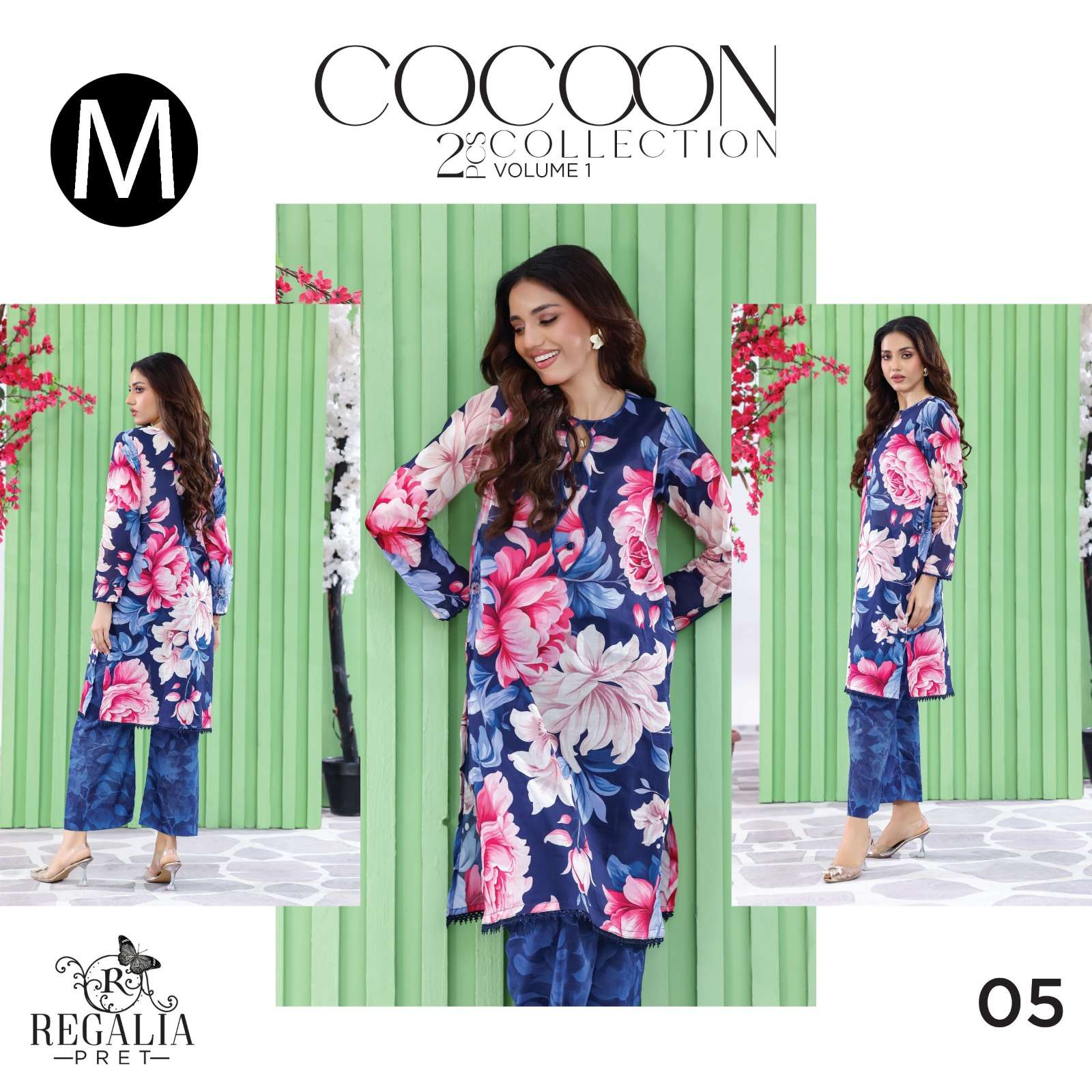RTW COCOON VOL - 02 LUXURY DIGIAL PRINTED CO-ORDS LAWN COLLECTION 2026 BY REGALIA - 05