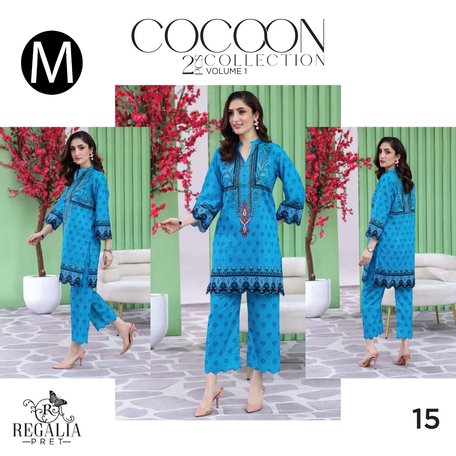 RTW COCOON VOL - 02 LUXURY DIGIAL PRINTED CO-ORDS LAWN COLLECTION 2026 BY REGALIA - 15