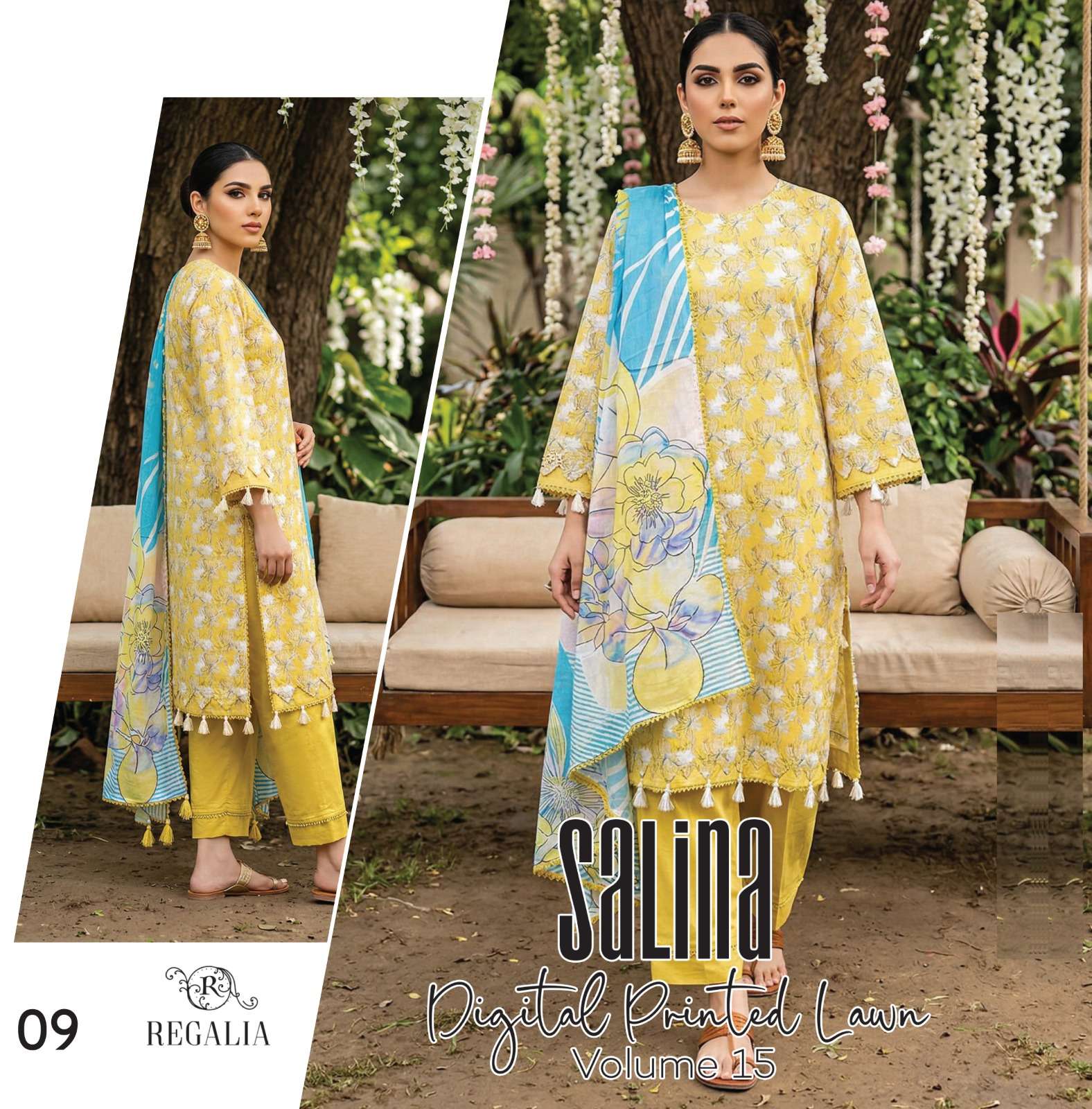 SALINA VOL - 15 DIGITAL PRINTED LAWN COLLECTION 2026 BY REGALIA TEXTILES - 09