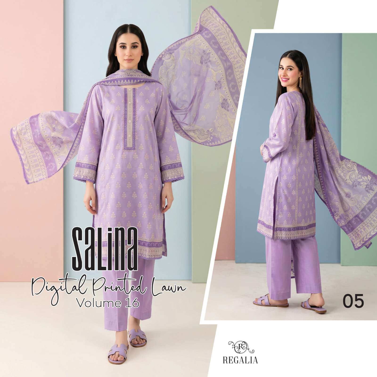 SALINA VOL - 16 DIGITAL PRINTED LAWN COLLECTION 2026 BY REGALIA TEXTILES - 05