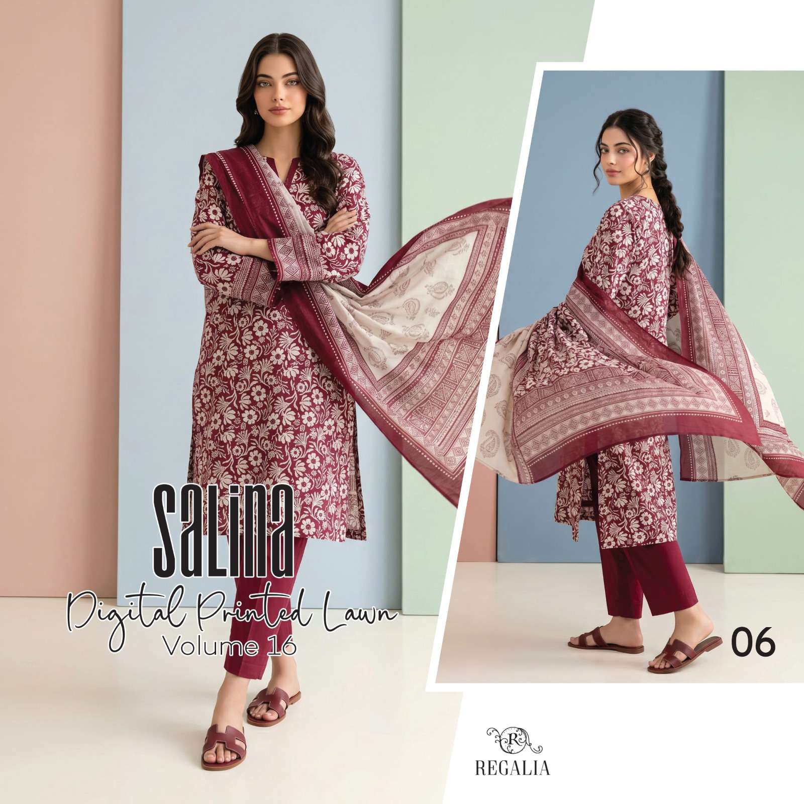 SALINA VOL - 16 DIGITAL PRINTED LAWN COLLECTION 2026 BY REGALIA TEXTILES - 06