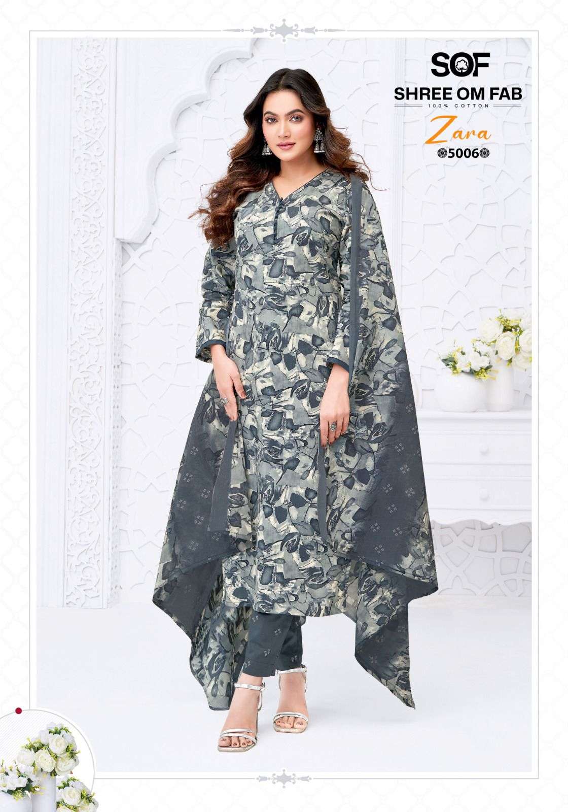ZARA VOL - 05 OPEN & MODEL PIC BY SHREE OM FAB - 06