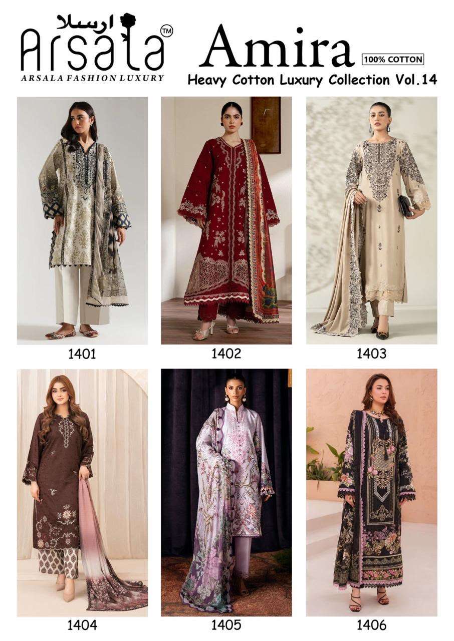 AMAIRA HEAVY COTTON LUXURY COLLECTION VOL - 14 BY ARSALA - 01 - 06