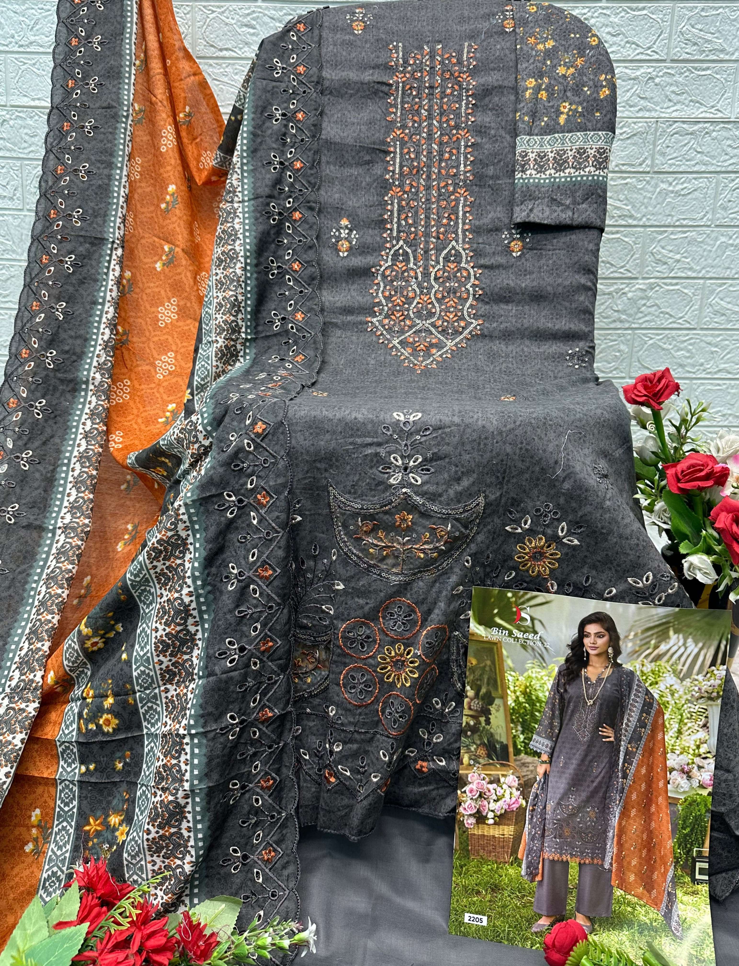 BIN SAEED LAWN COLLECTION - 22 BY DEEPSY SUITS - 05