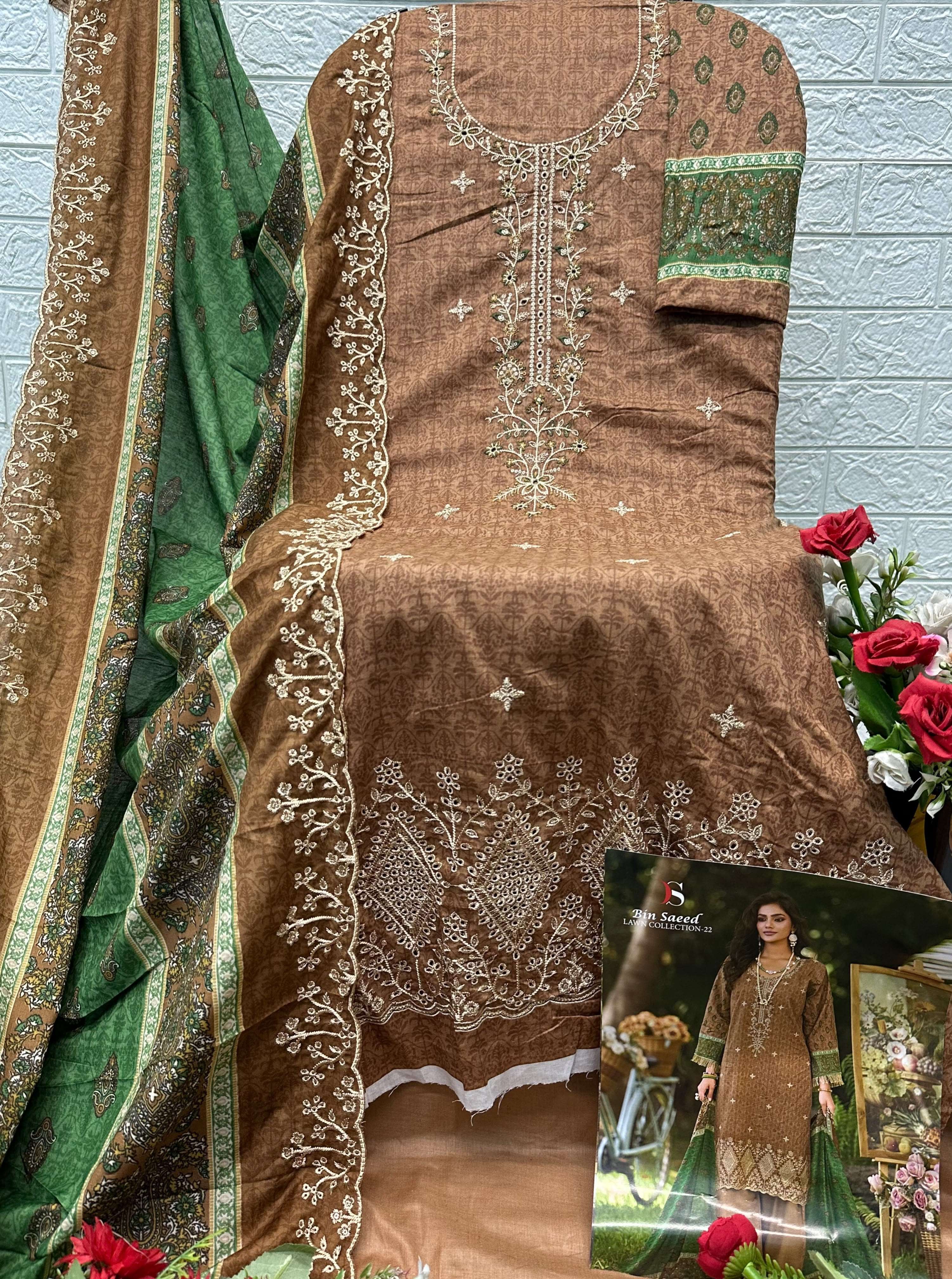 BIN SAEED LAWN COLLECTION - 22 BY DEEPSY SUITS - 07