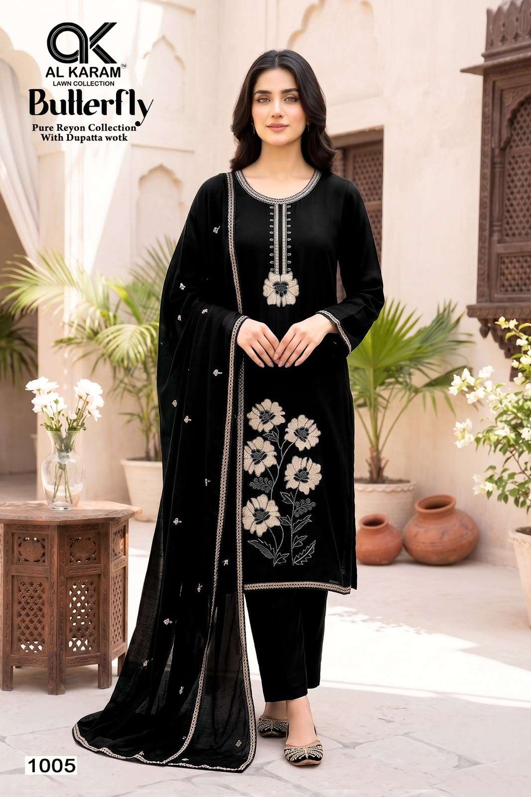 BUTTERFLY RAYON COLLECTION BY AL KARAM - 05