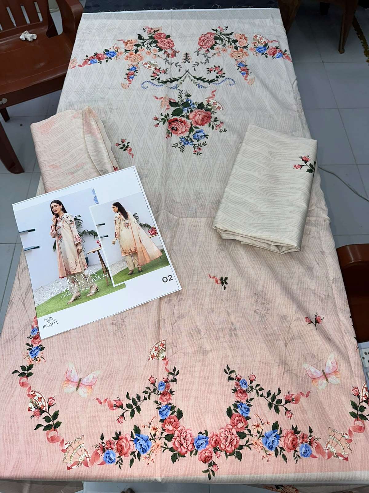 COCOON PRINTED LAWN COLLECTION BY REGALIA - 03