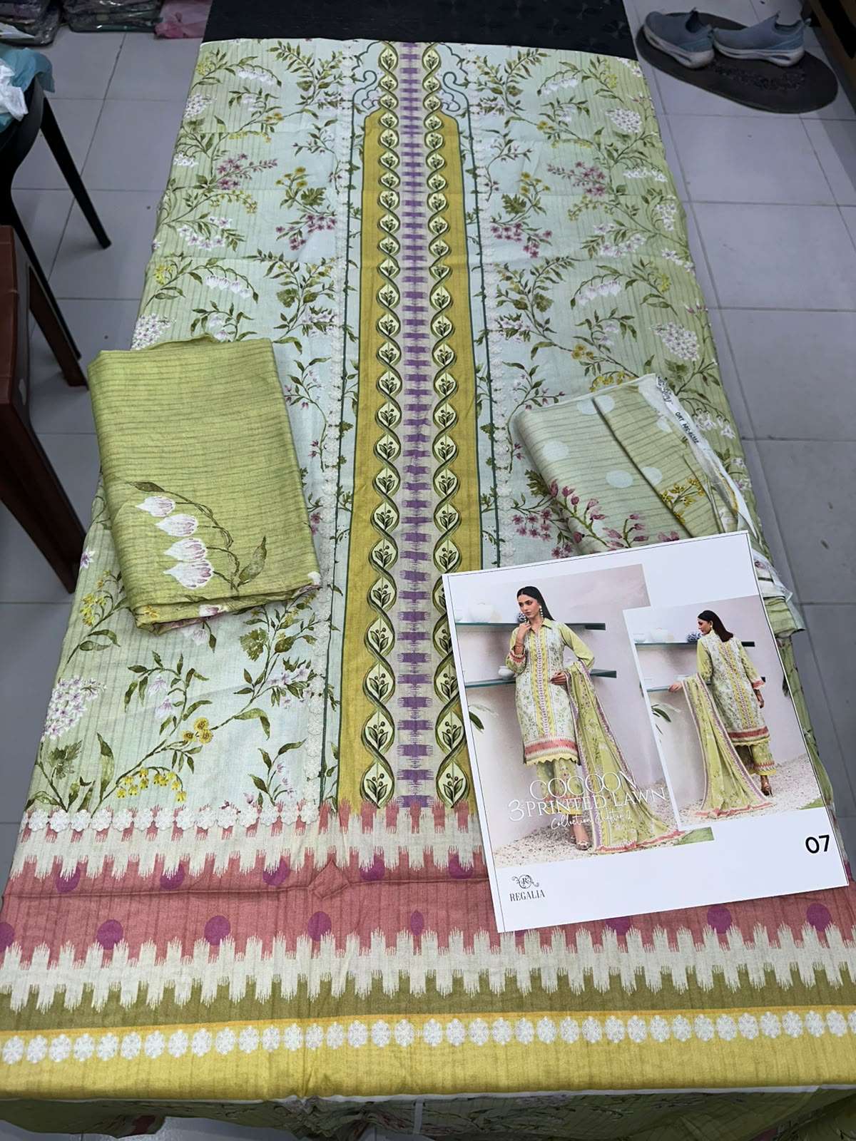 COCOON PRINTED LAWN COLLECTION BY REGALIA - 07