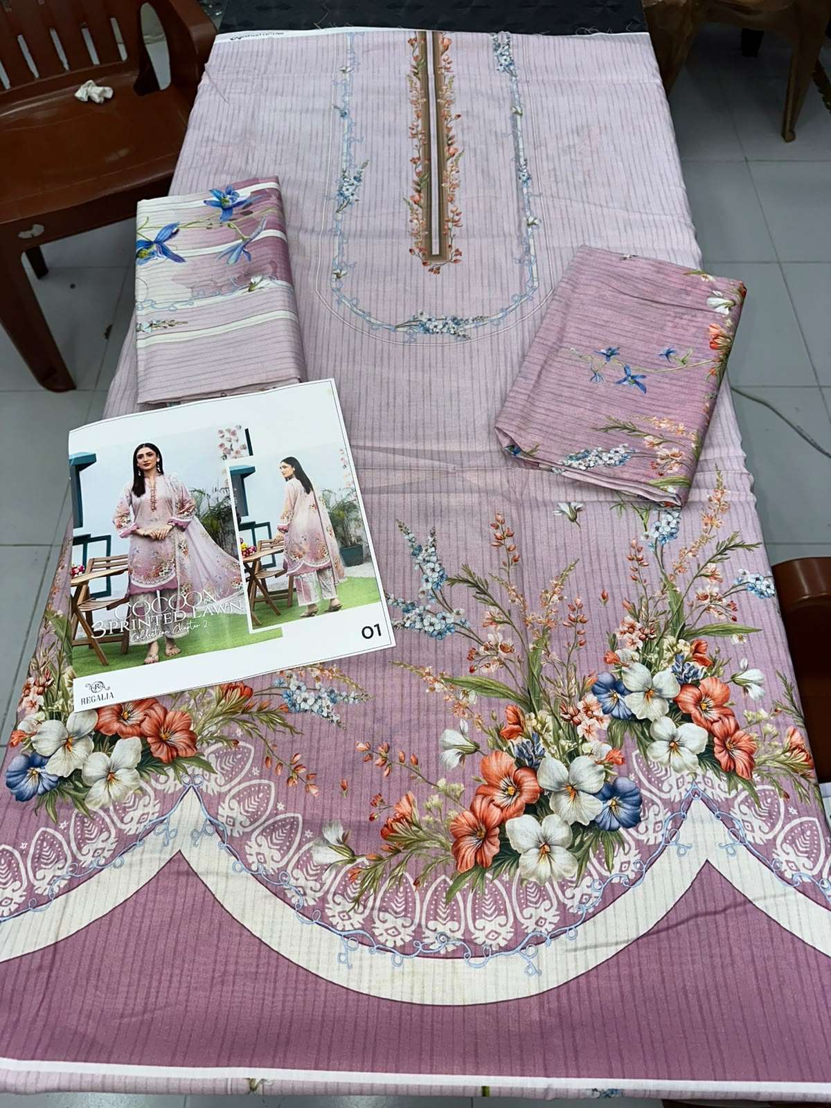 COCOON PRINTED LAWN COLLECTION BY REGALIA - 09