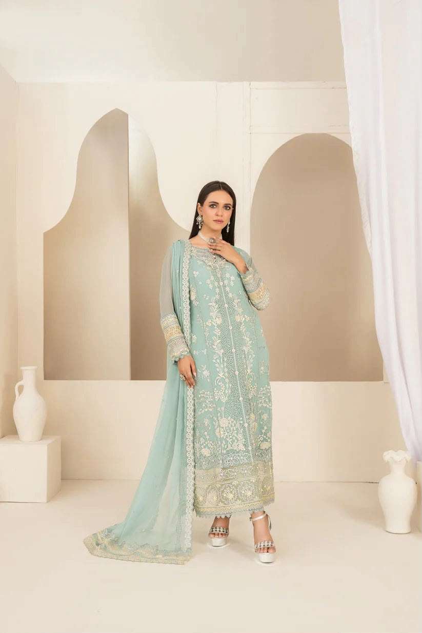 EMBER FANCY EXCLUSIVE EMBROIDERED CHIFFON COLLECTION BY SHAHID TAWAKKAL - 01