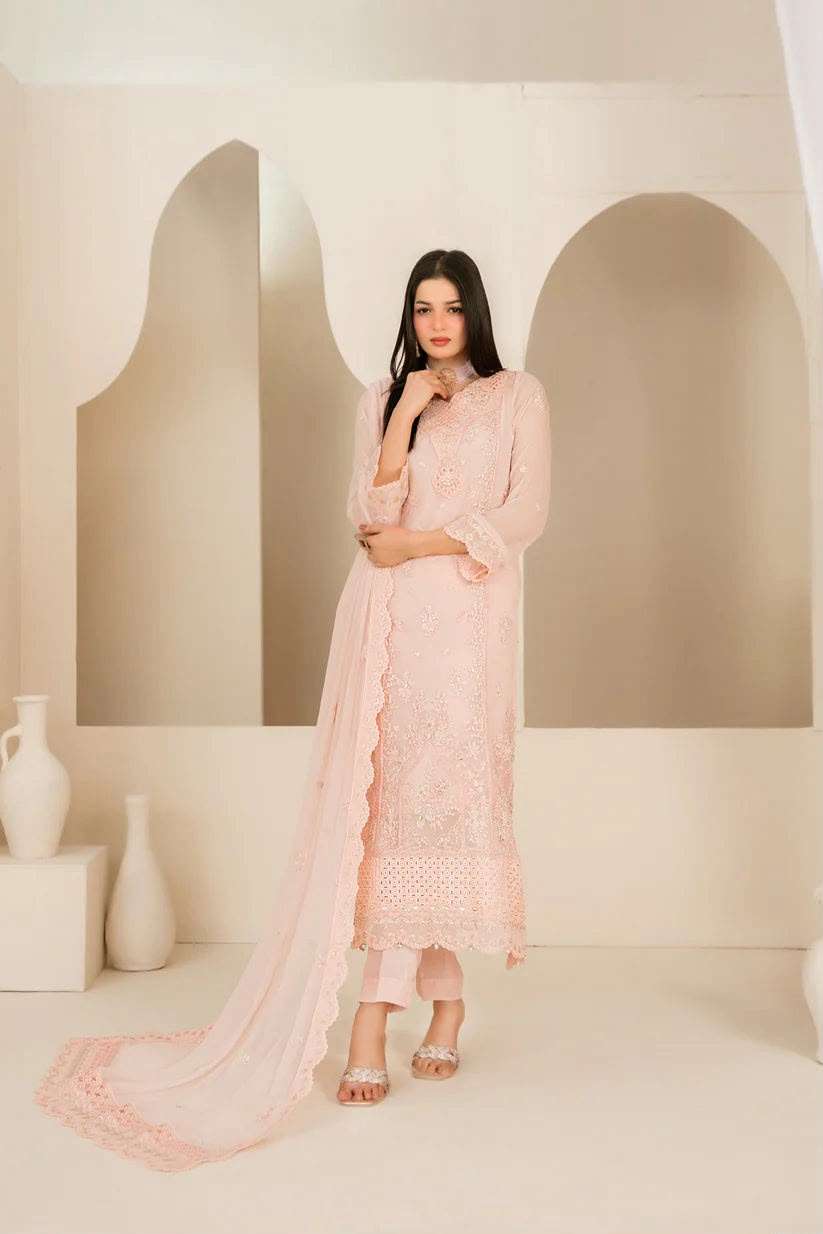 EMBER FANCY EXCLUSIVE EMBROIDERED CHIFFON COLLECTION BY SHAHID TAWAKKAL - 02