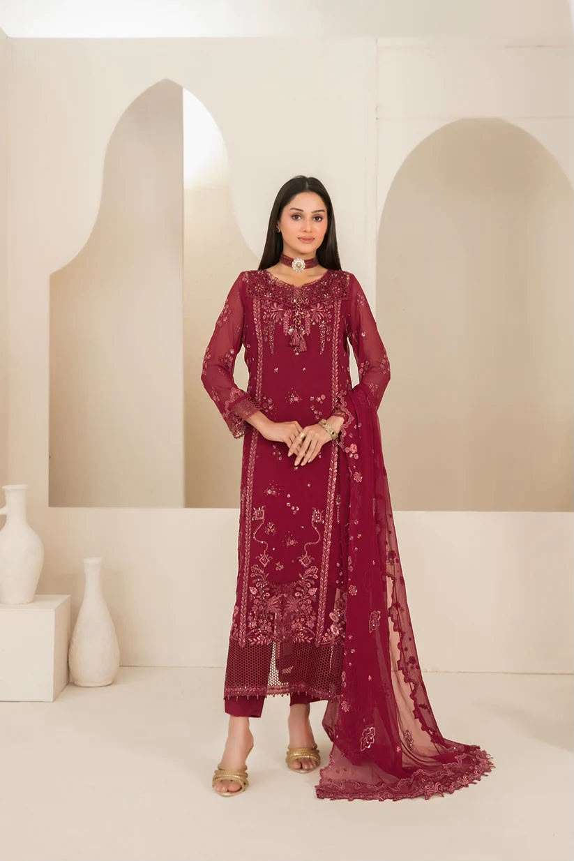 EMBER FANCY EXCLUSIVE EMBROIDERED CHIFFON COLLECTION BY SHAHID TAWAKKAL - 07