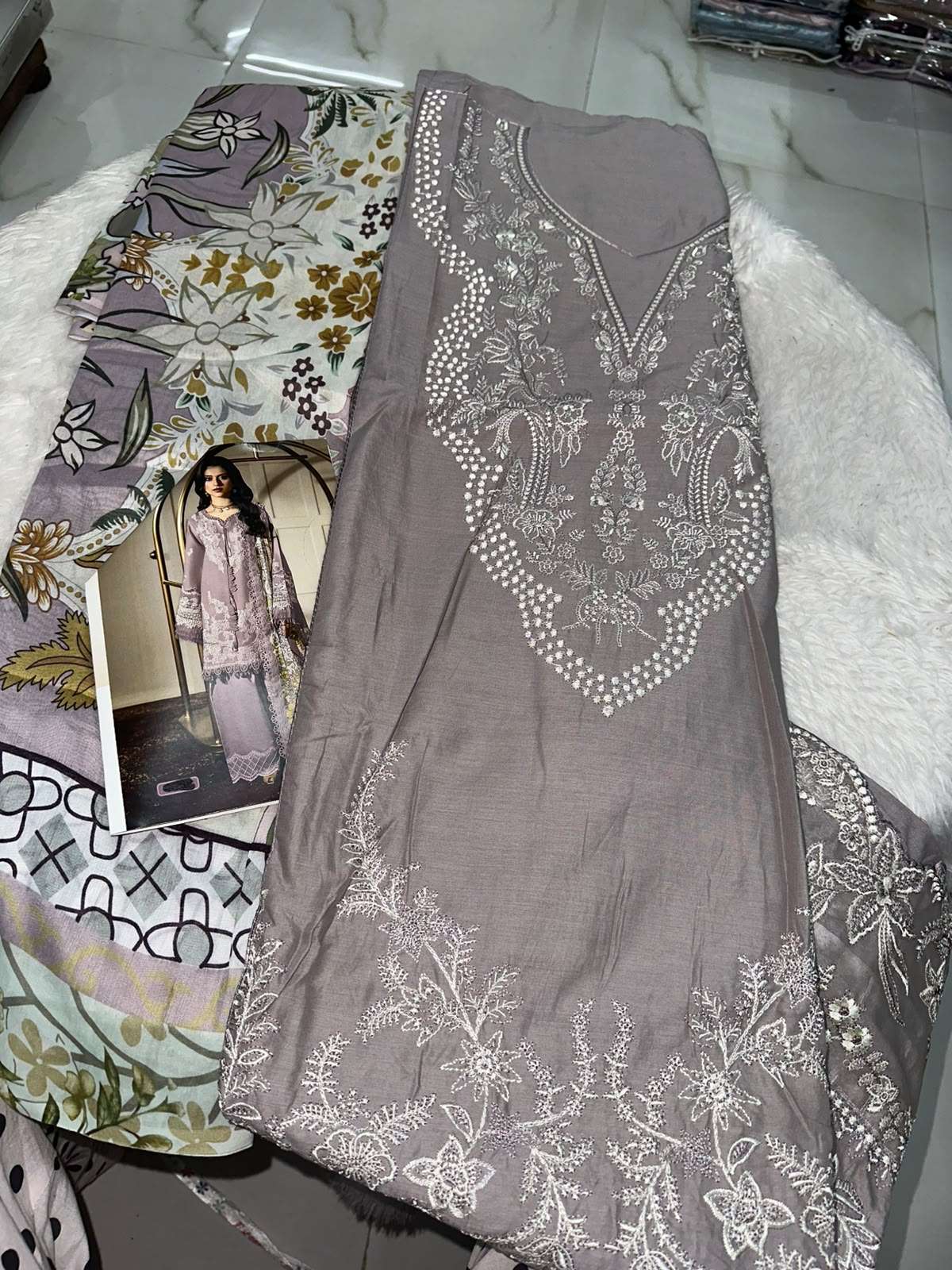 Falah Premium Cotton Collection Code - 50108 By Falah Designer Suits - 01