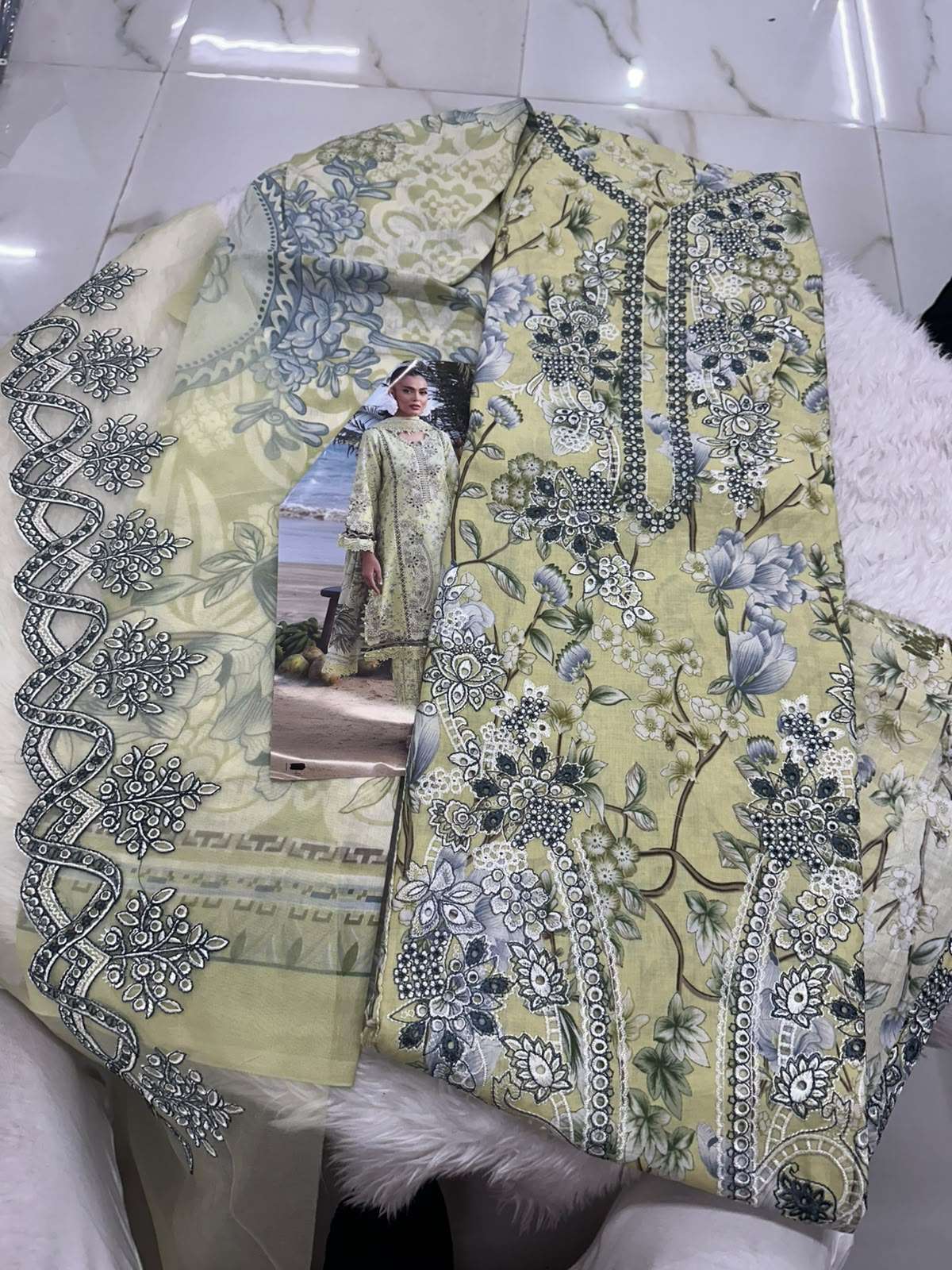 Falah Premium Cotton Collection Code - 50109 By Falah Designer Suits - 02