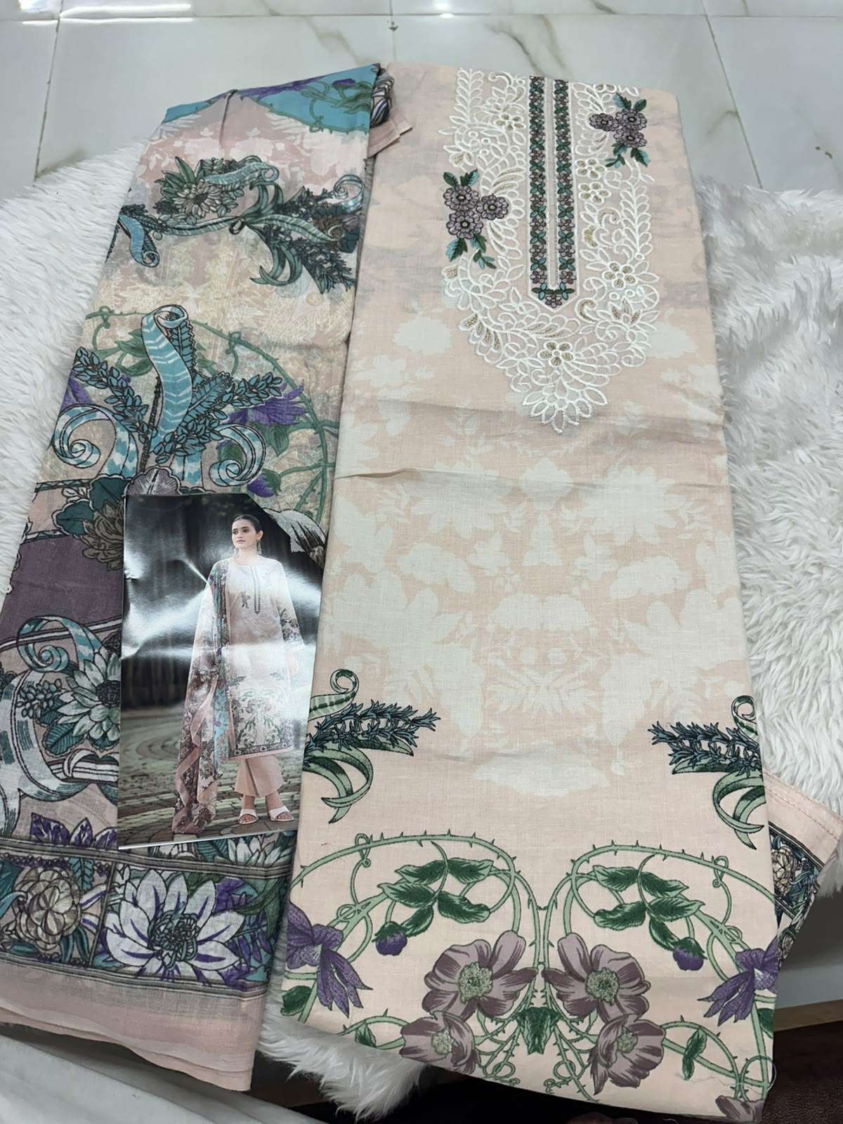 Falah Premium Cotton Collection Code - 50110 By Falah Designer Suits - 01