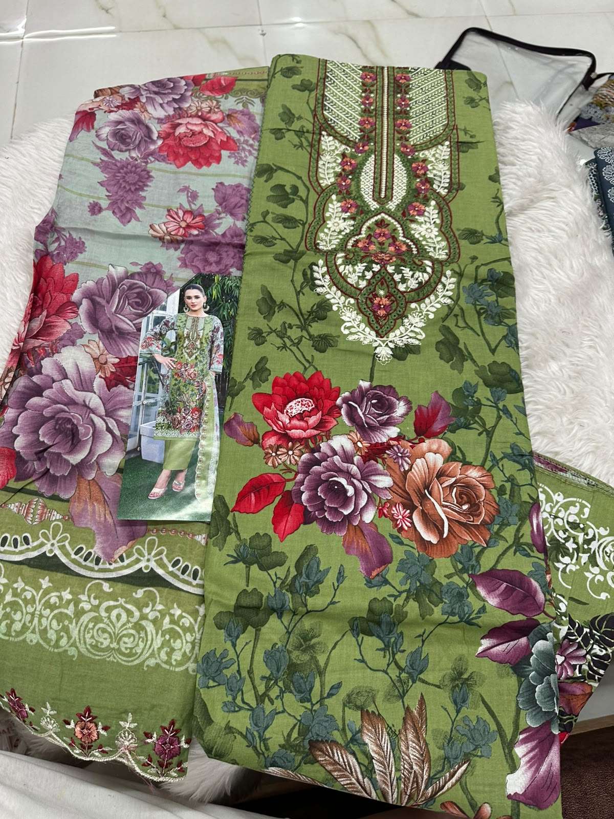 Falah Premium Cotton Collection Code - 50111 By Falah Designer Suits - 01