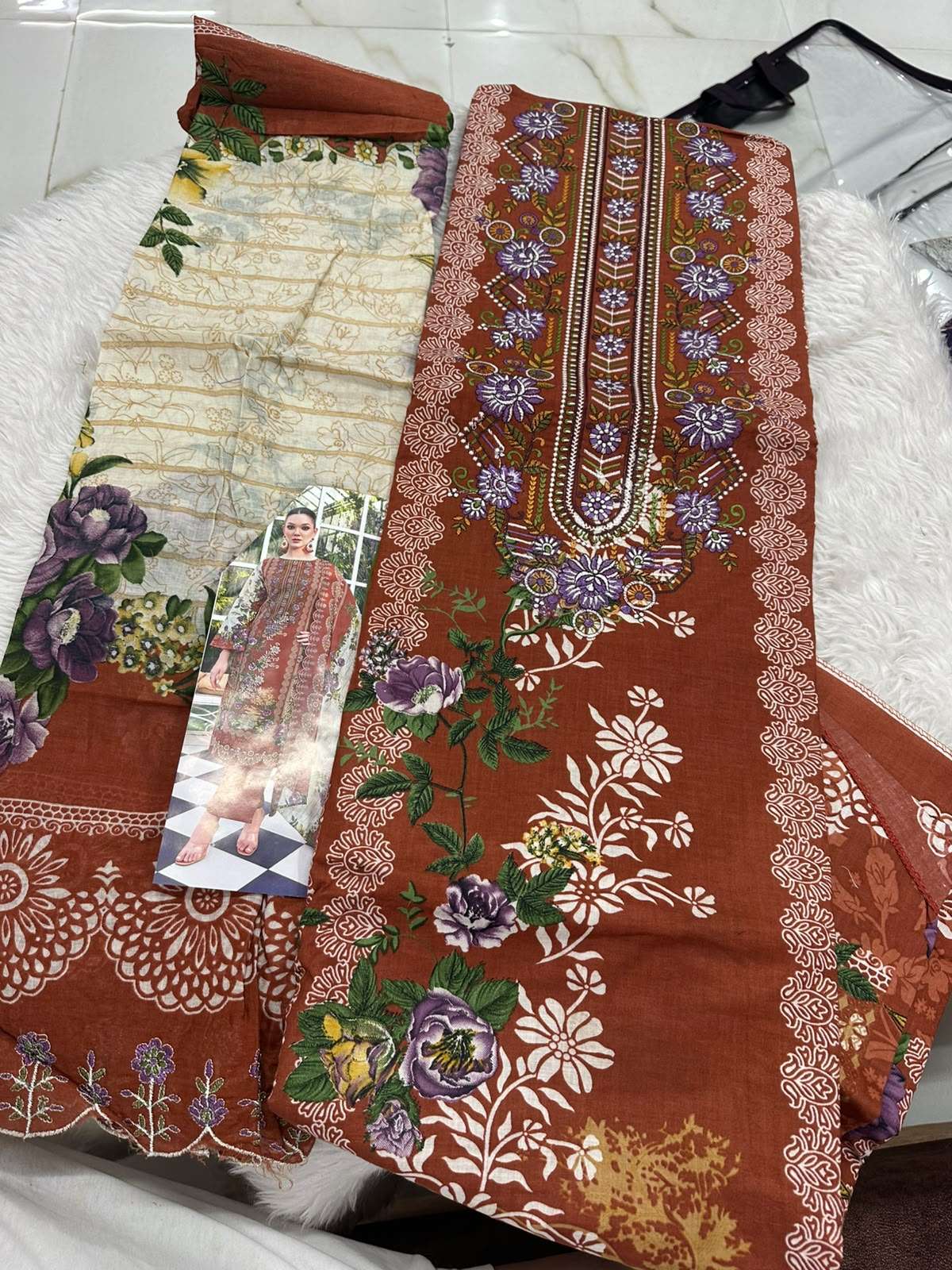Falah Premium Cotton Collection Code - 50111 By Falah Designer Suits - 02