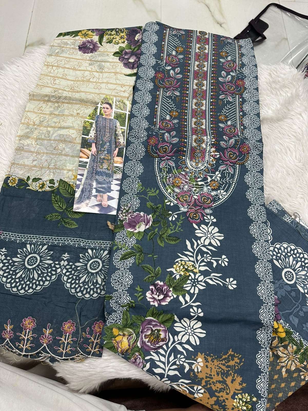 Falah Premium Cotton Collection Code - 50111 By Falah Designer Suits - 05