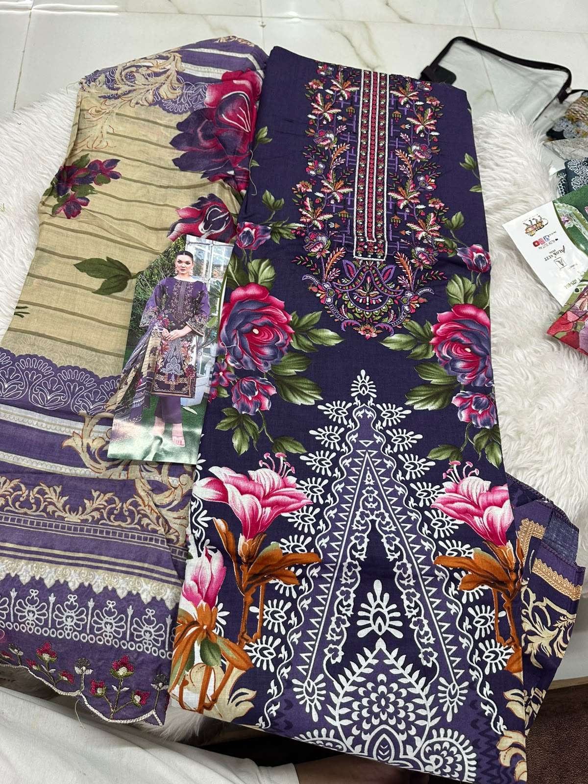 Falah Premium Cotton Collection Code - 50111 By Falah Designer Suits - 07