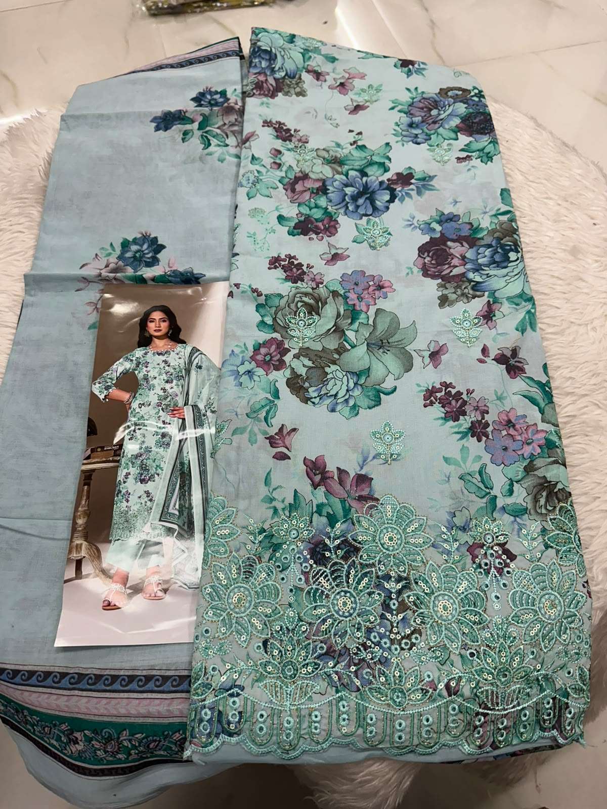 Falah Premium Cotton Collection Code - 50112 By Falah Designer Suits - 01 - 04