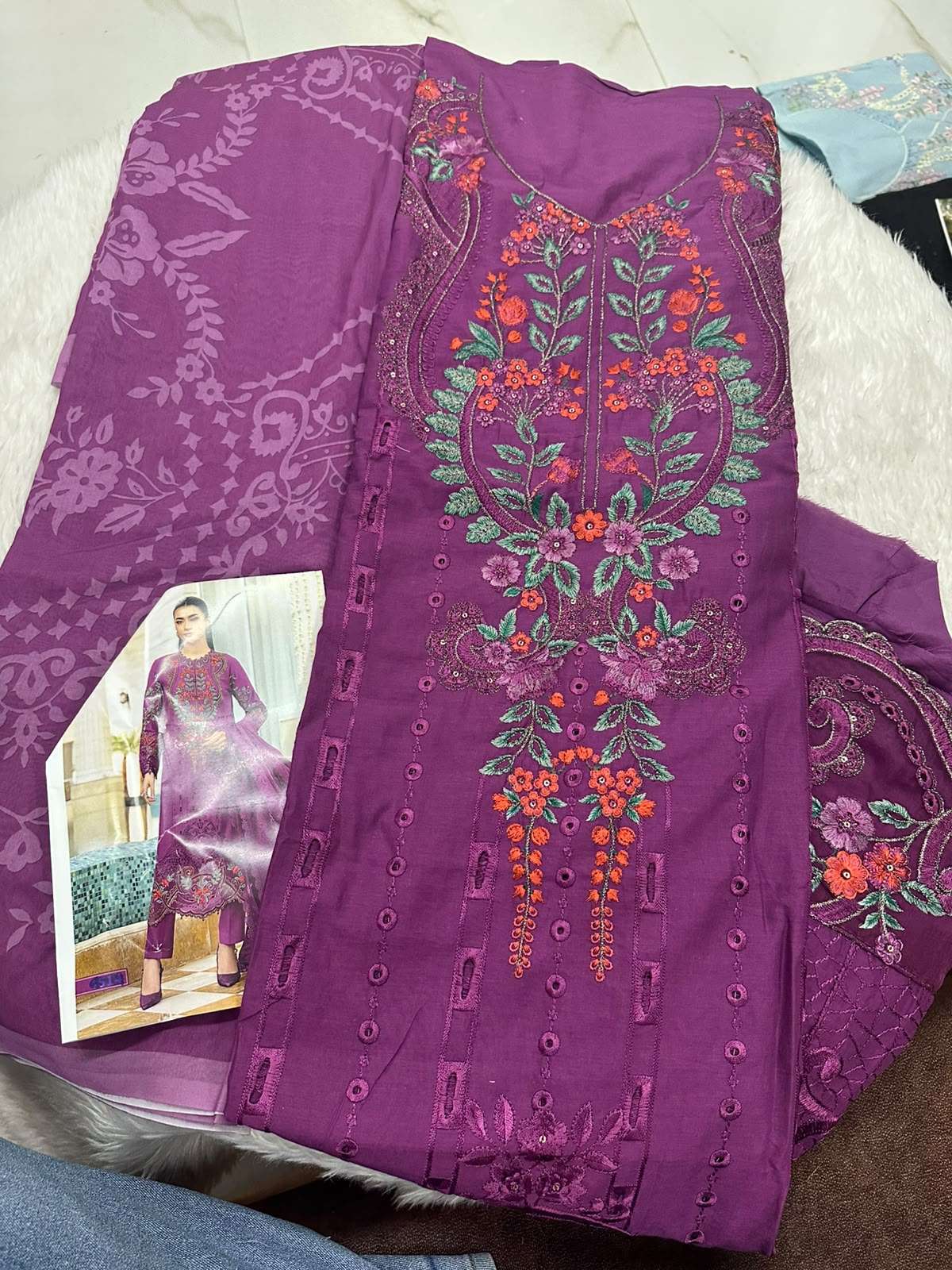Falah Premium Cotton Collection Code - 50114 By Falah Designer Suits - 05