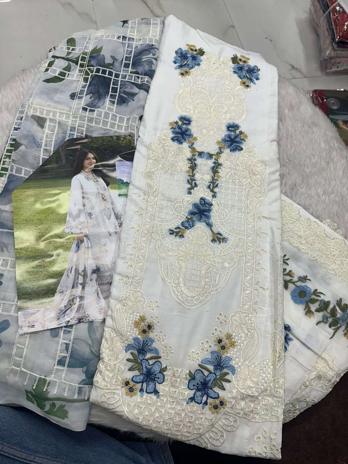 Falah Premium Cotton Collection Code - 50117 By Falah Designer Suits - 01