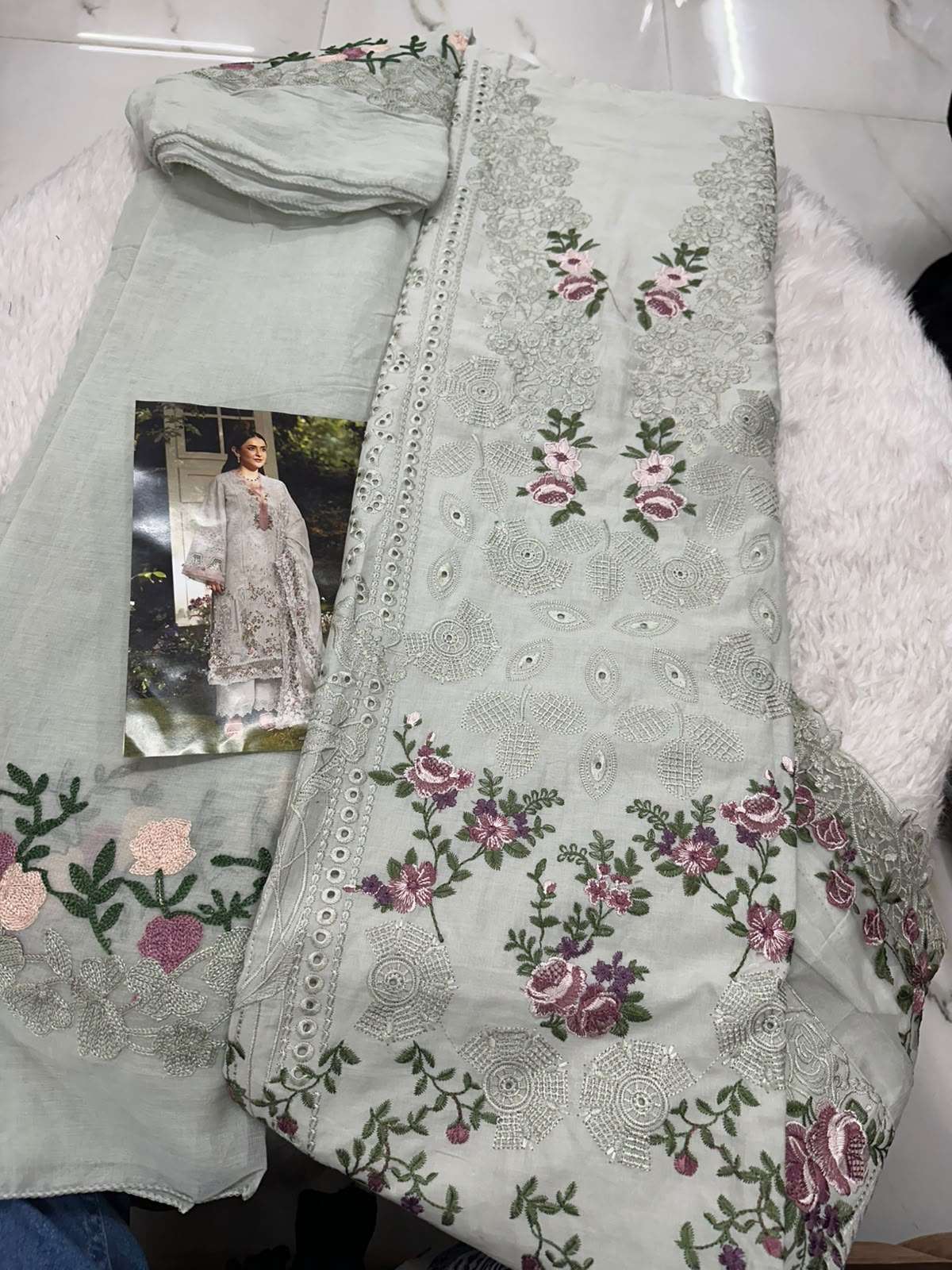 Falah Premium Cotton Collection Code - 50118 By Falah Designer Suits - 01 - 04