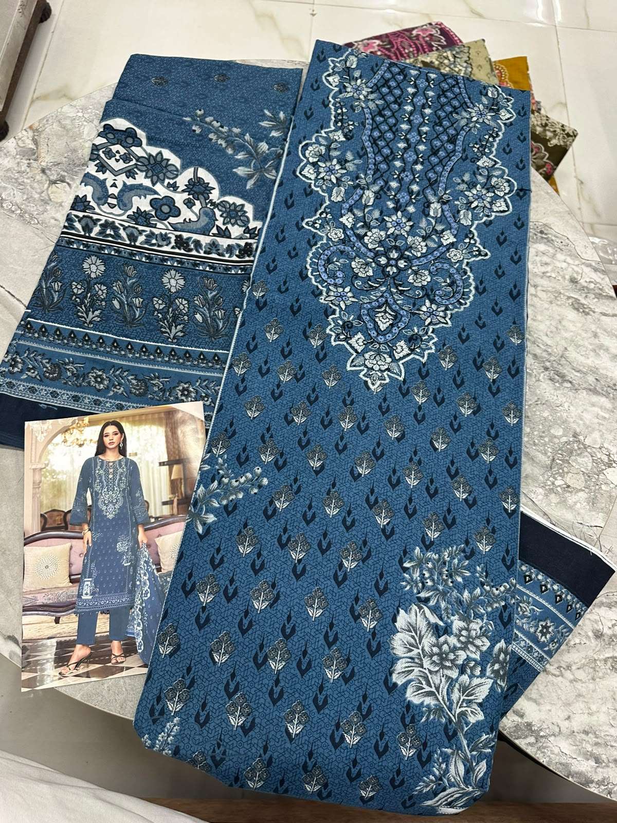 Falah Premium Cotton Collection Code - 50121 By Falah Designer Suits - 01