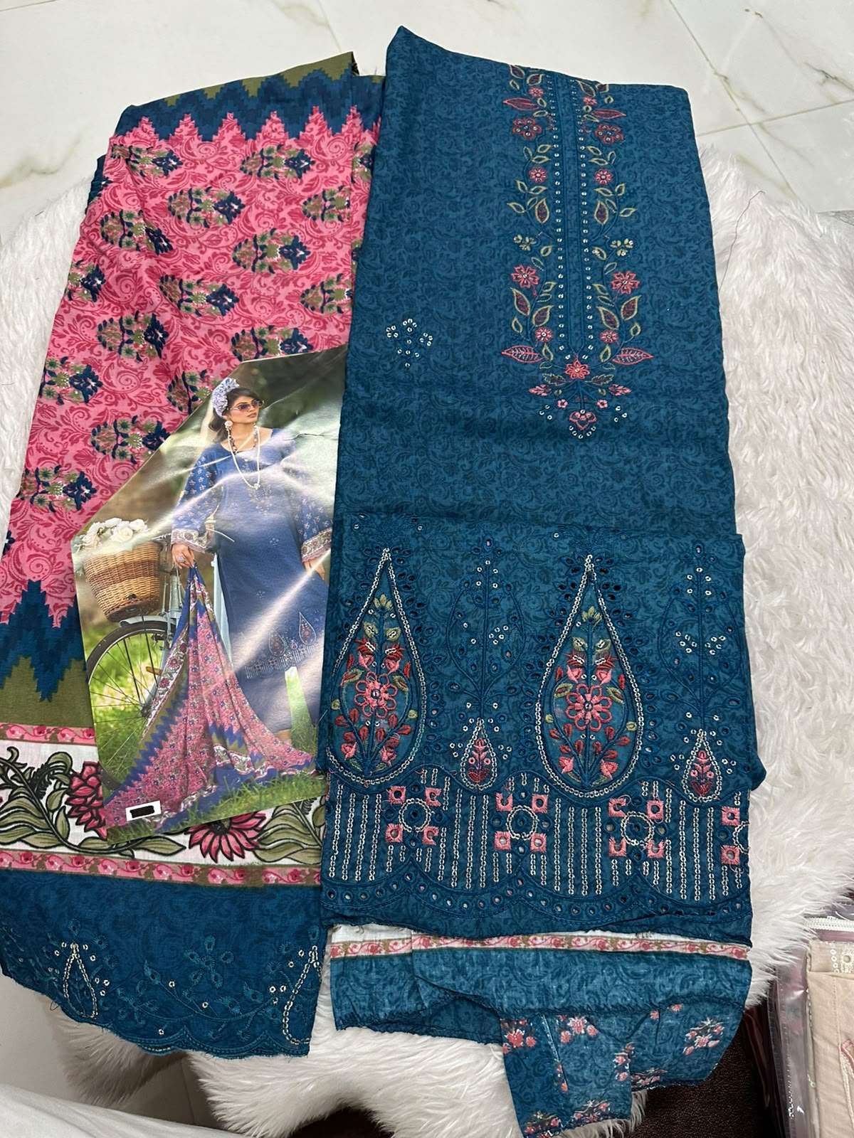 Falah Premium Cotton Collection Code - 50123 By Falah Designer Suits - 03