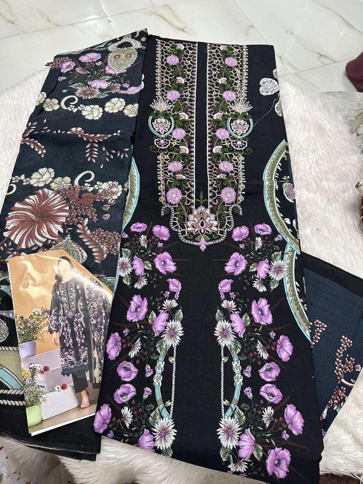 Falah Premium Cotton Collection Code - 50124 By Falah Designer Suits - 02