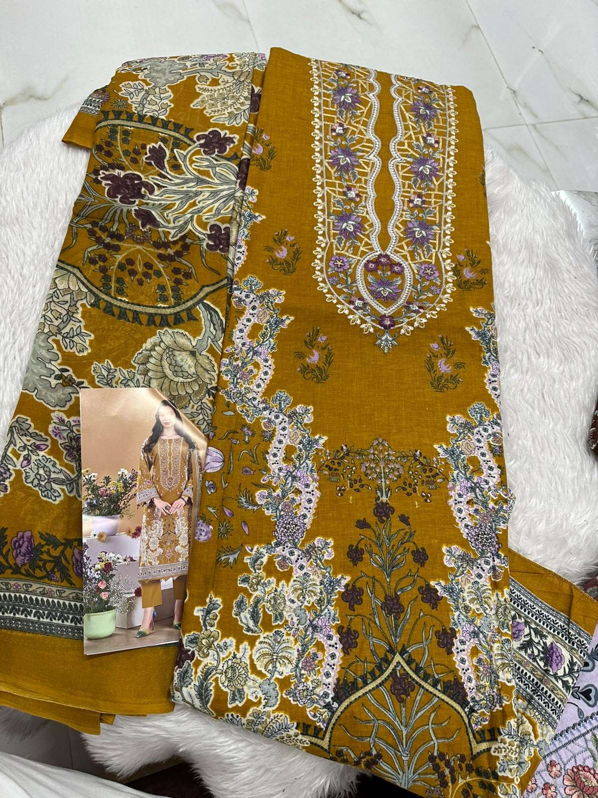 Falah Premium Cotton Collection Code - 50124 By Falah Designer Suits - 03