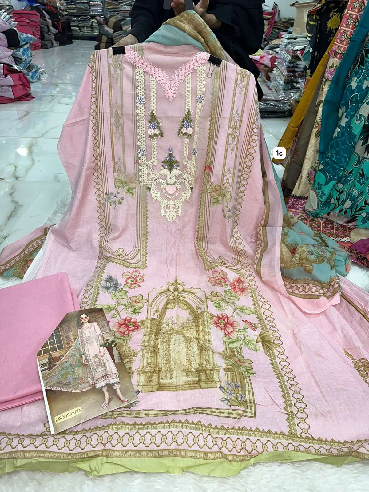 Falah Premium Pure Cotton Collection Code - NOP14 By Falah Designer Suits - 01